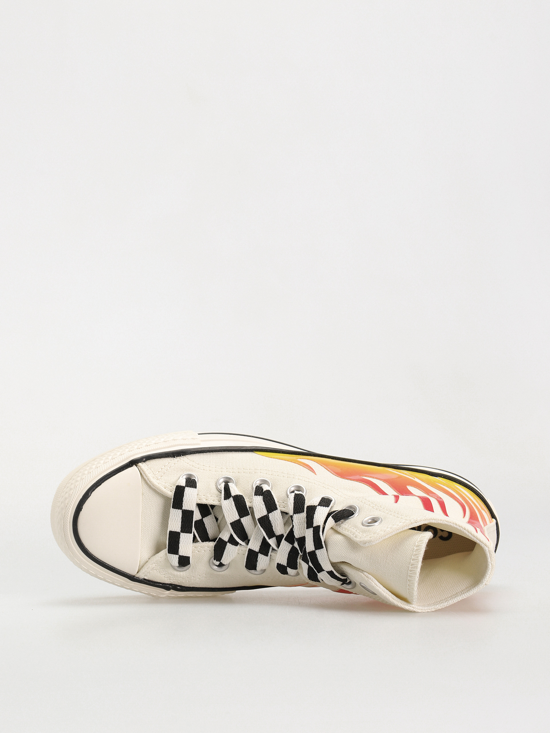 Converse Chuck Taylor All Star Lift Hi Chucks Wmn - white (flames