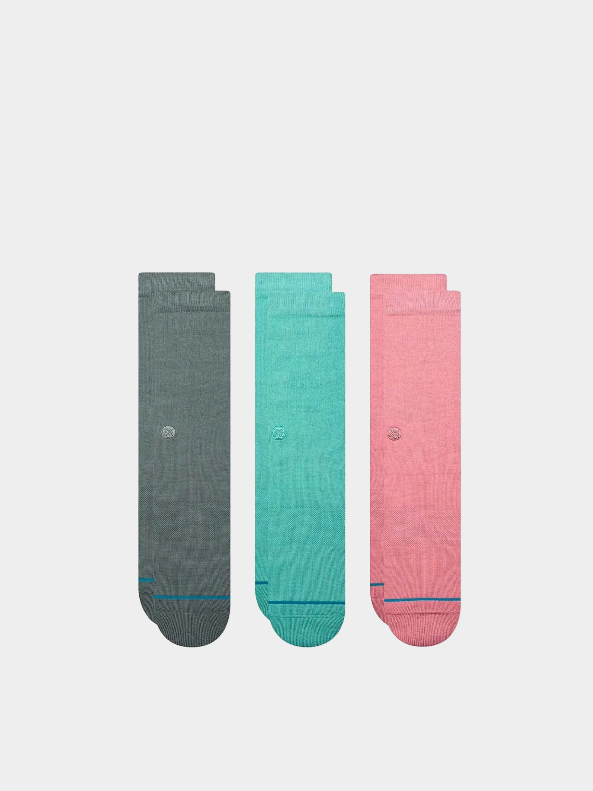 Stance Icon 3 Pack Socks (green)