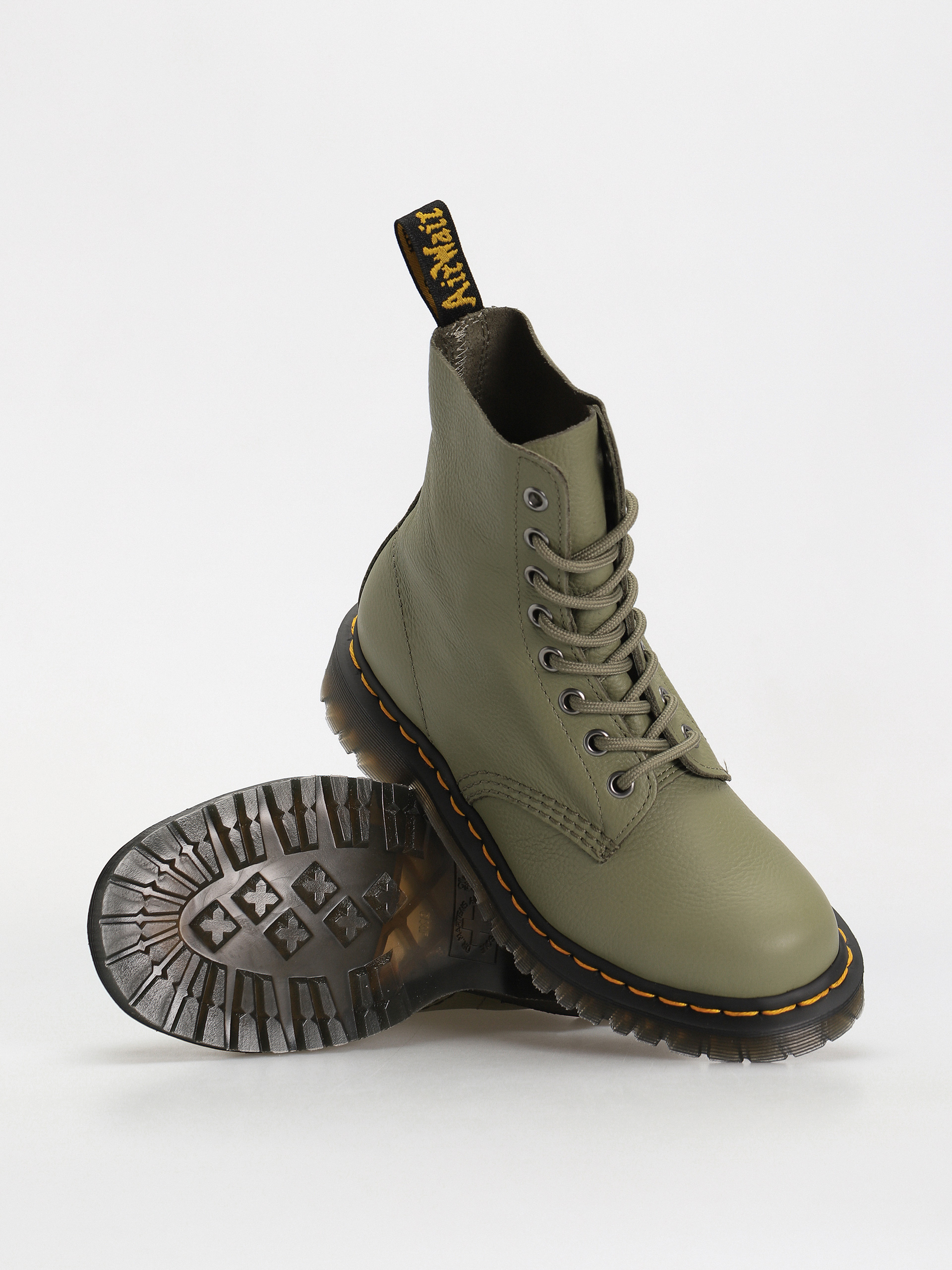 Dr. Martens Shoes 1460 Pascal Wmn (muted olive virginia)