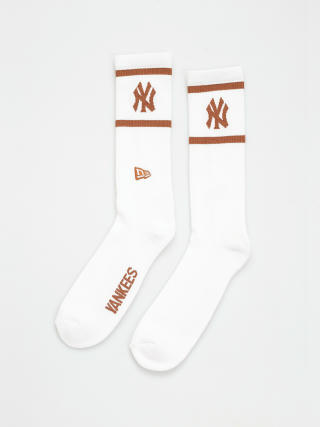 New Era MLB Crew New York Yankees Socks (white/toffee)