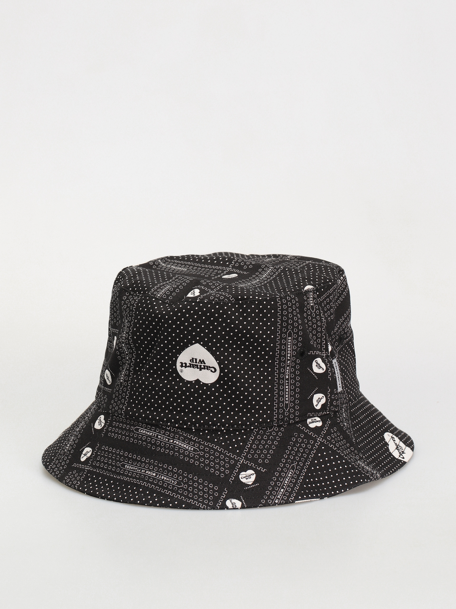 Carhartt WIP Graphic Bucket Hut Schibermutze heart bandana print black