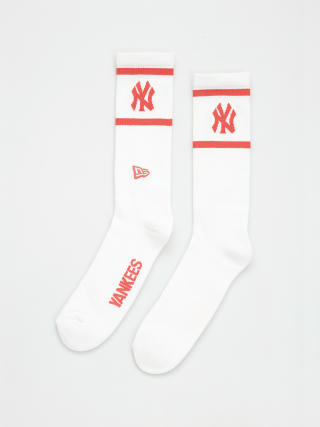 New Era MLB Crew New York Yankees Socks (white/red)