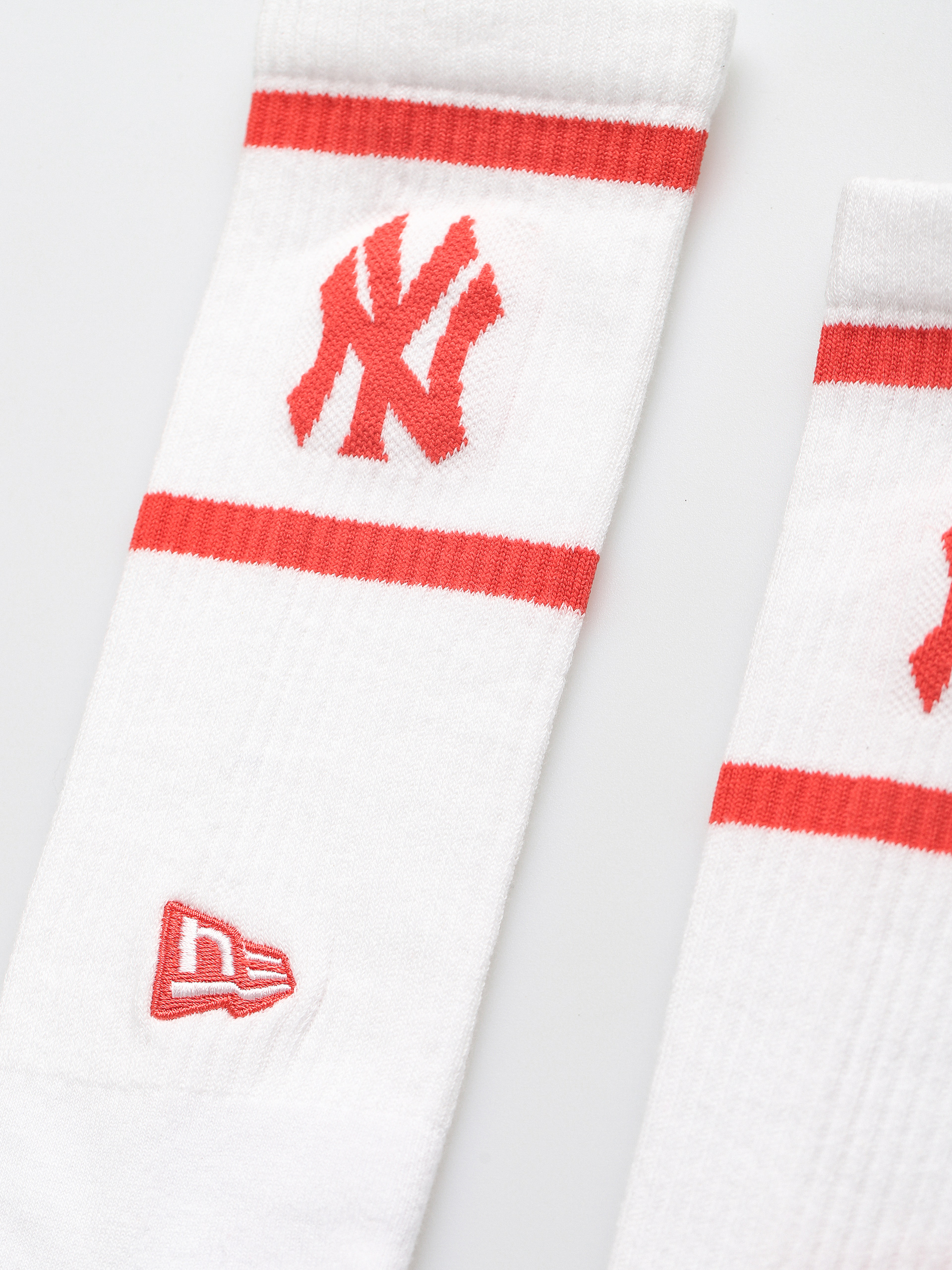 New Era MLB Crew New York Yankees Socks (white/red)