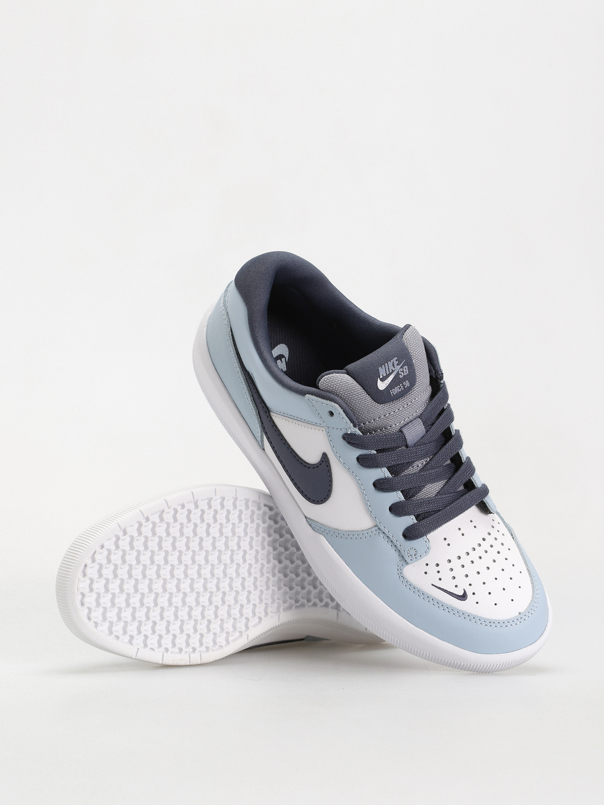 Nike SB Force 58 Prm L Schuhe (white/thunder blue white ashen slate)