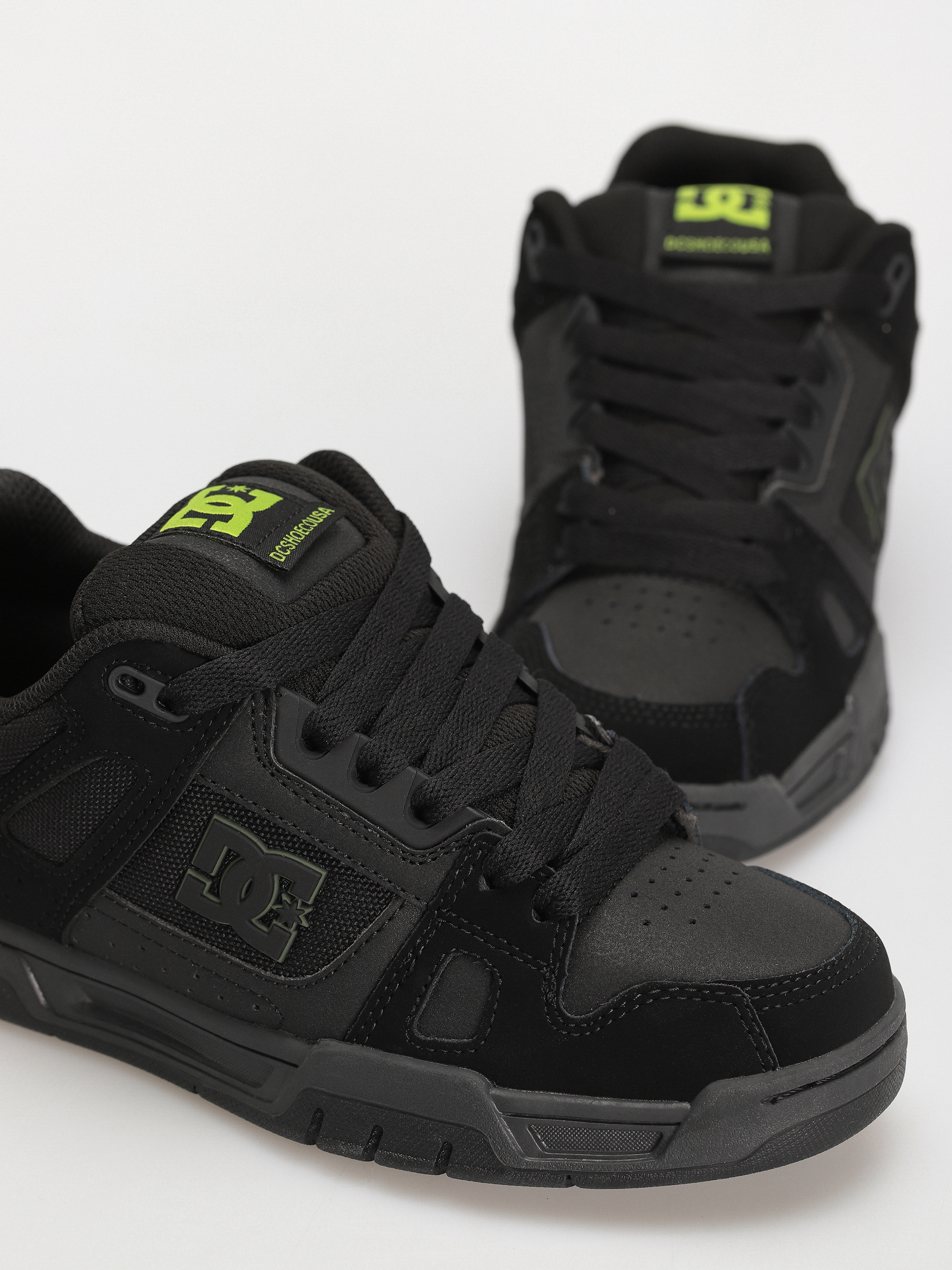 DC Stag Shoes (black/lime green)