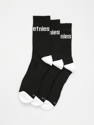 Etnies Socken Stencil Icon  Sock 3 Pck (black)