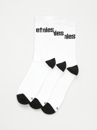 Etnies Socks Stencil Icon  Sock 3 Pck (white)