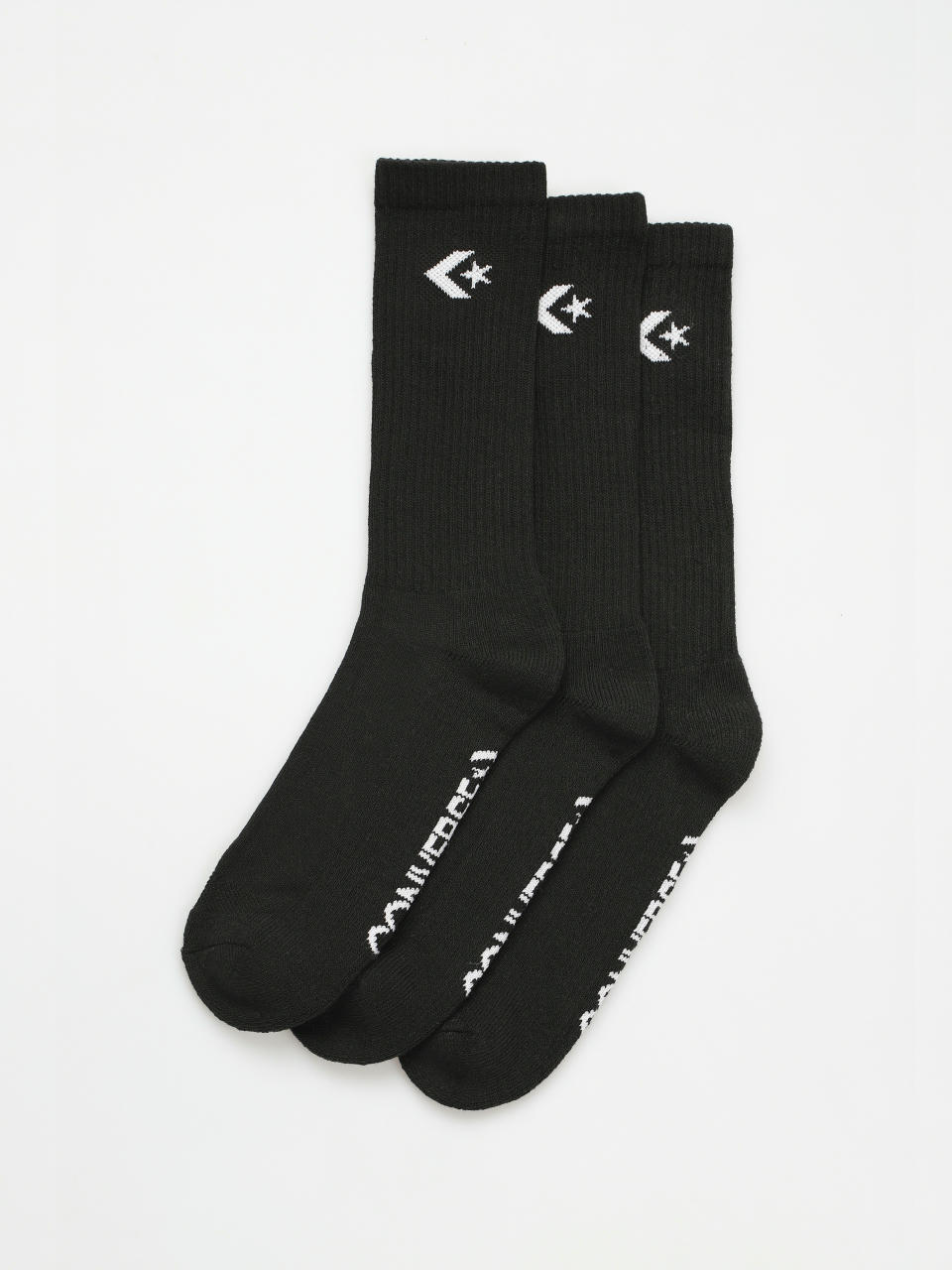 Converse Socken Classic Star Chevron Crew 3PK (black)