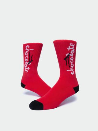 Lakai Socks Chunk Logo (red)