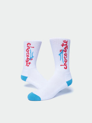 Lakai Socks Chunk Logo (white)
