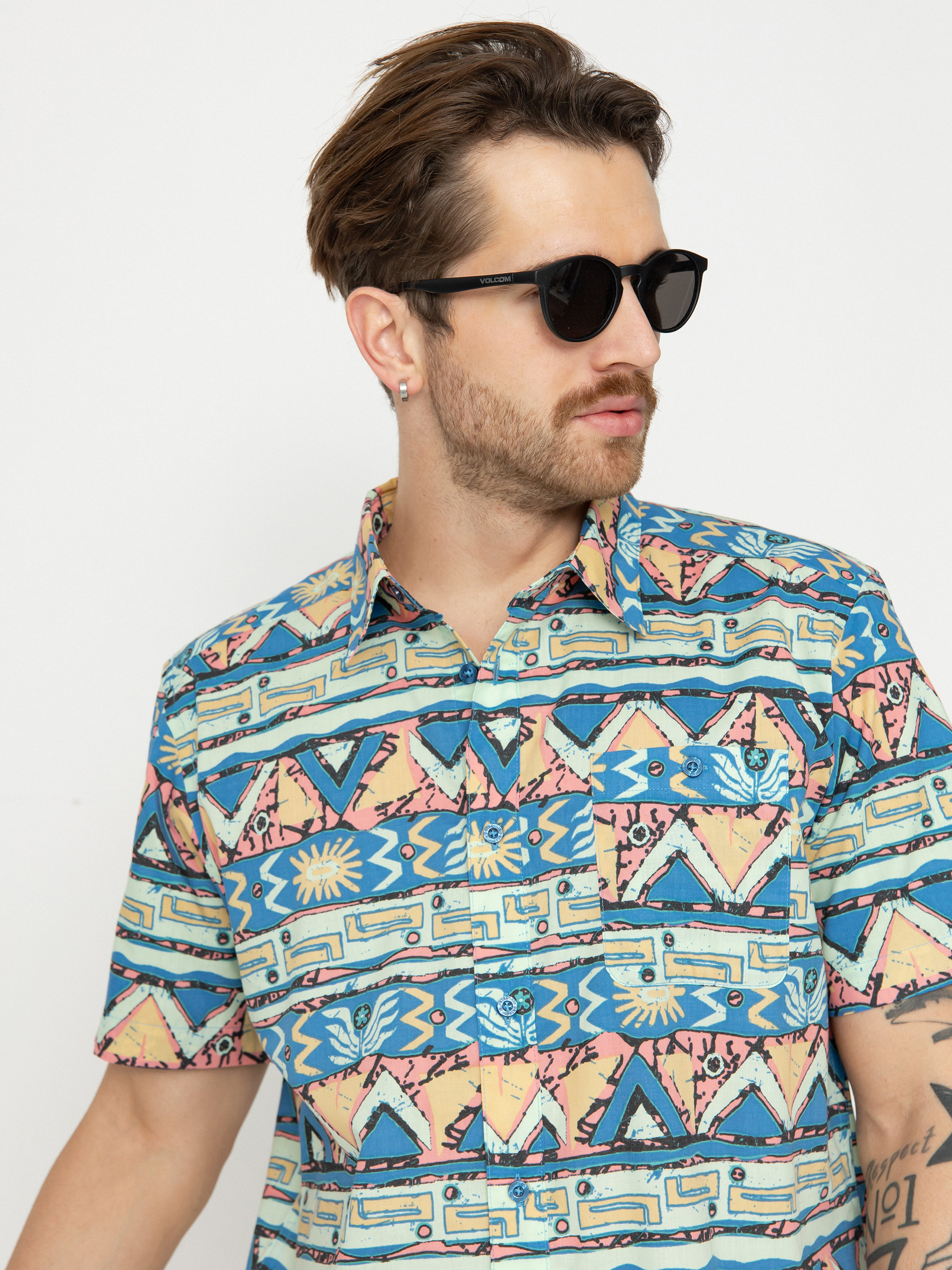 Patagonia Go To Shirt Shirt (high hopes geo salamander green)