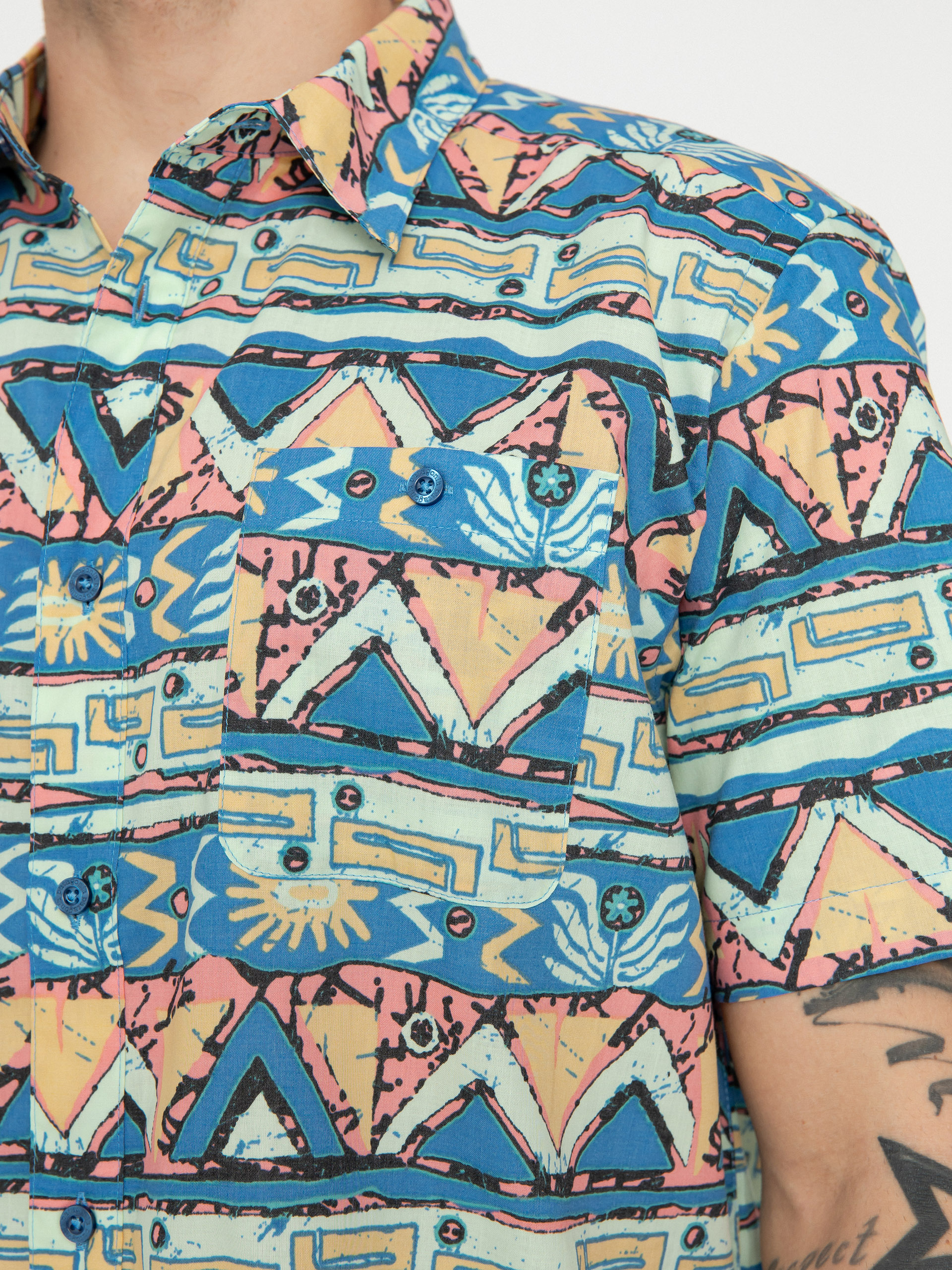 Patagonia Go To Shirt Shirt (high hopes geo salamander green)