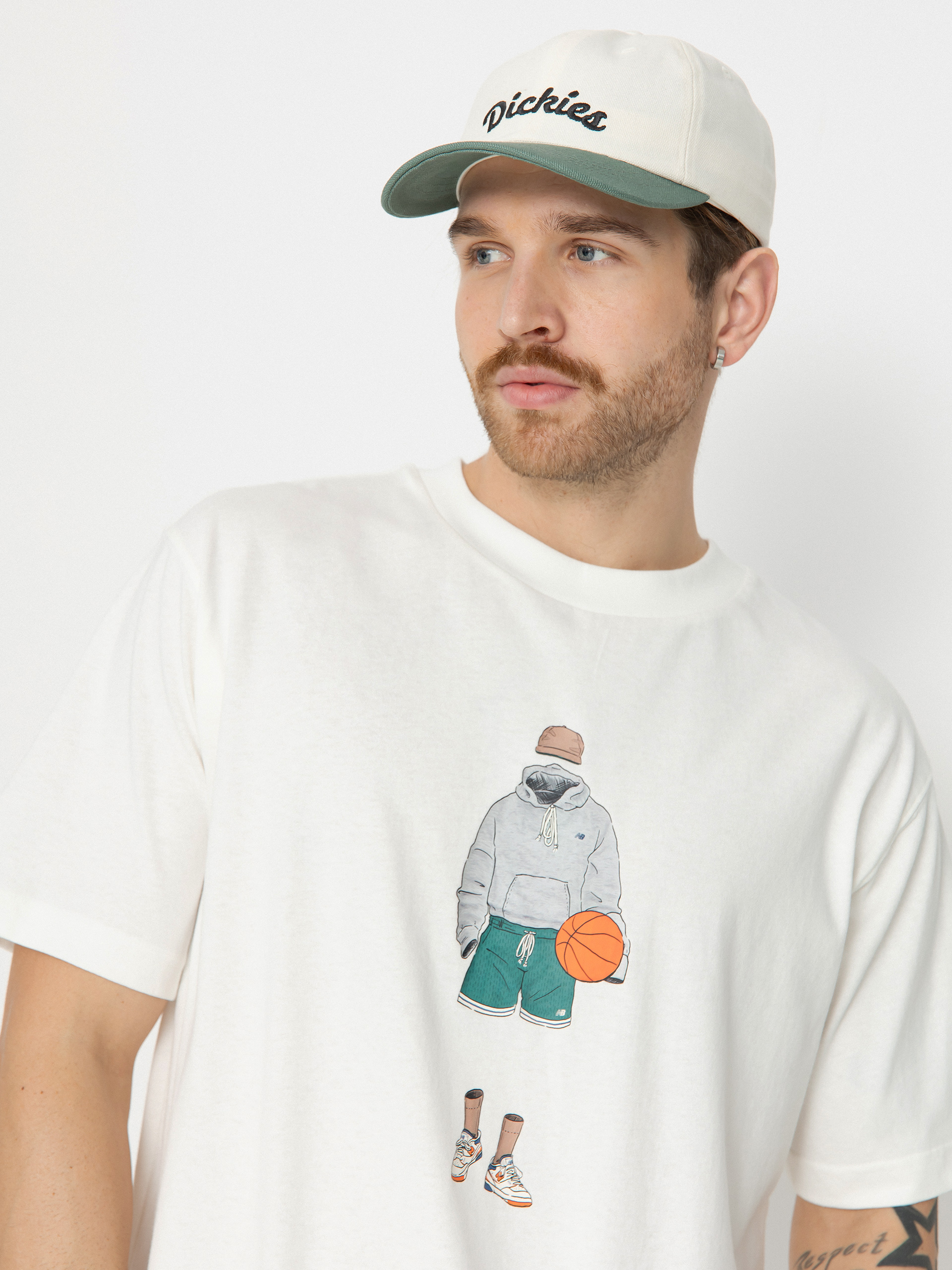 New Balance T-Shirt Athletics Basketball (sea salt)