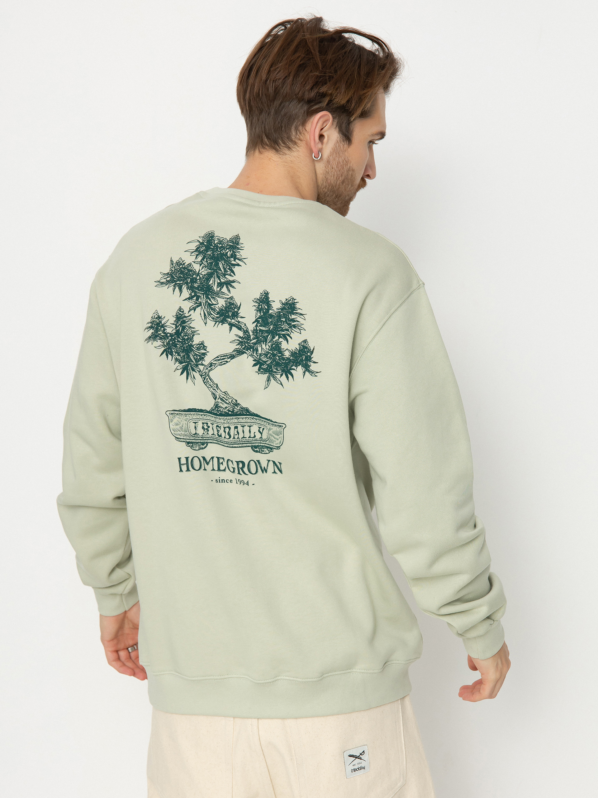 Greenlight Long Hoodie Shirt Iriedaily Bonsigh Crew Hoodie Green