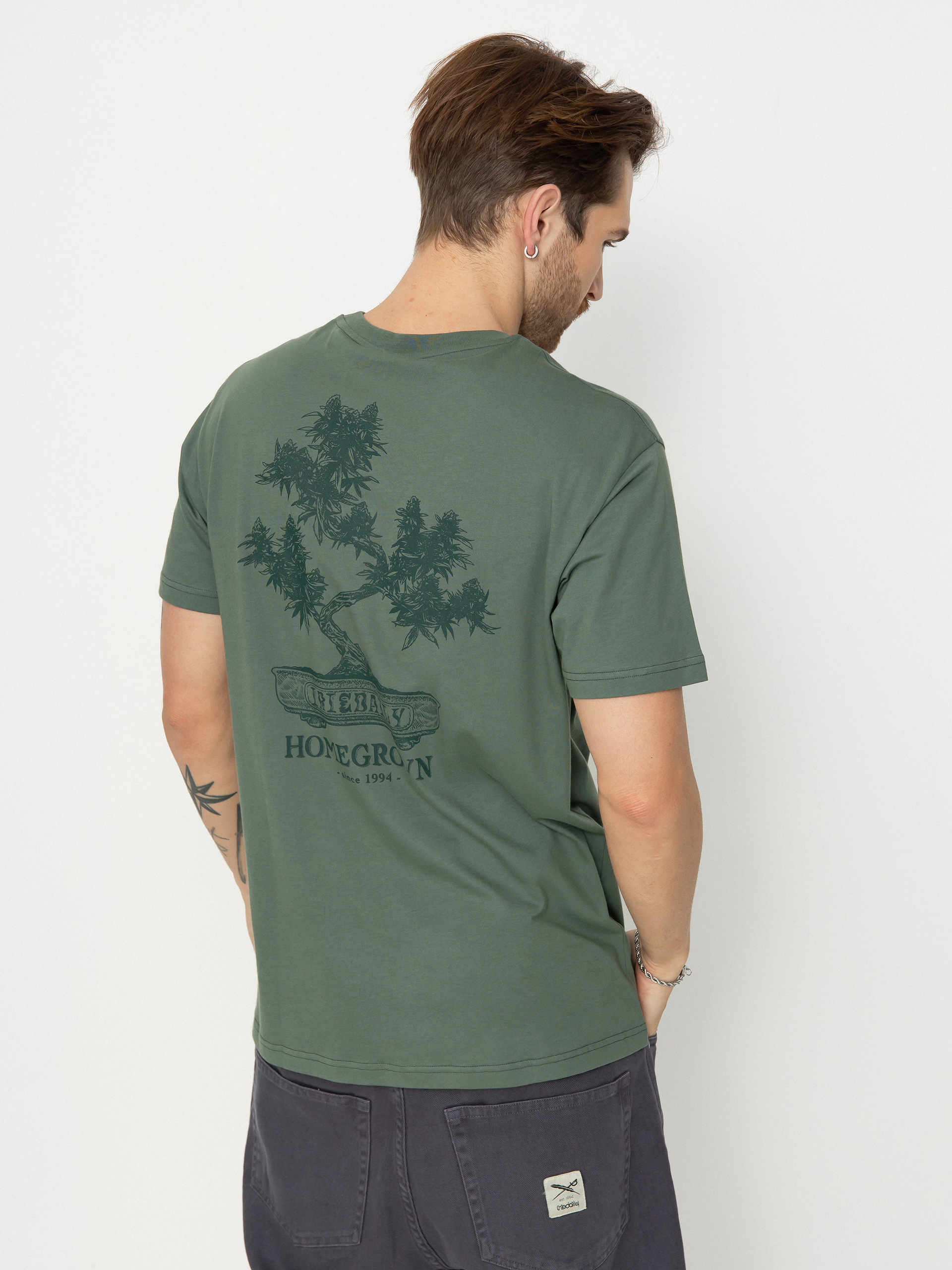 RipNDip T-Shirt No Smoking - Grün (light olive)