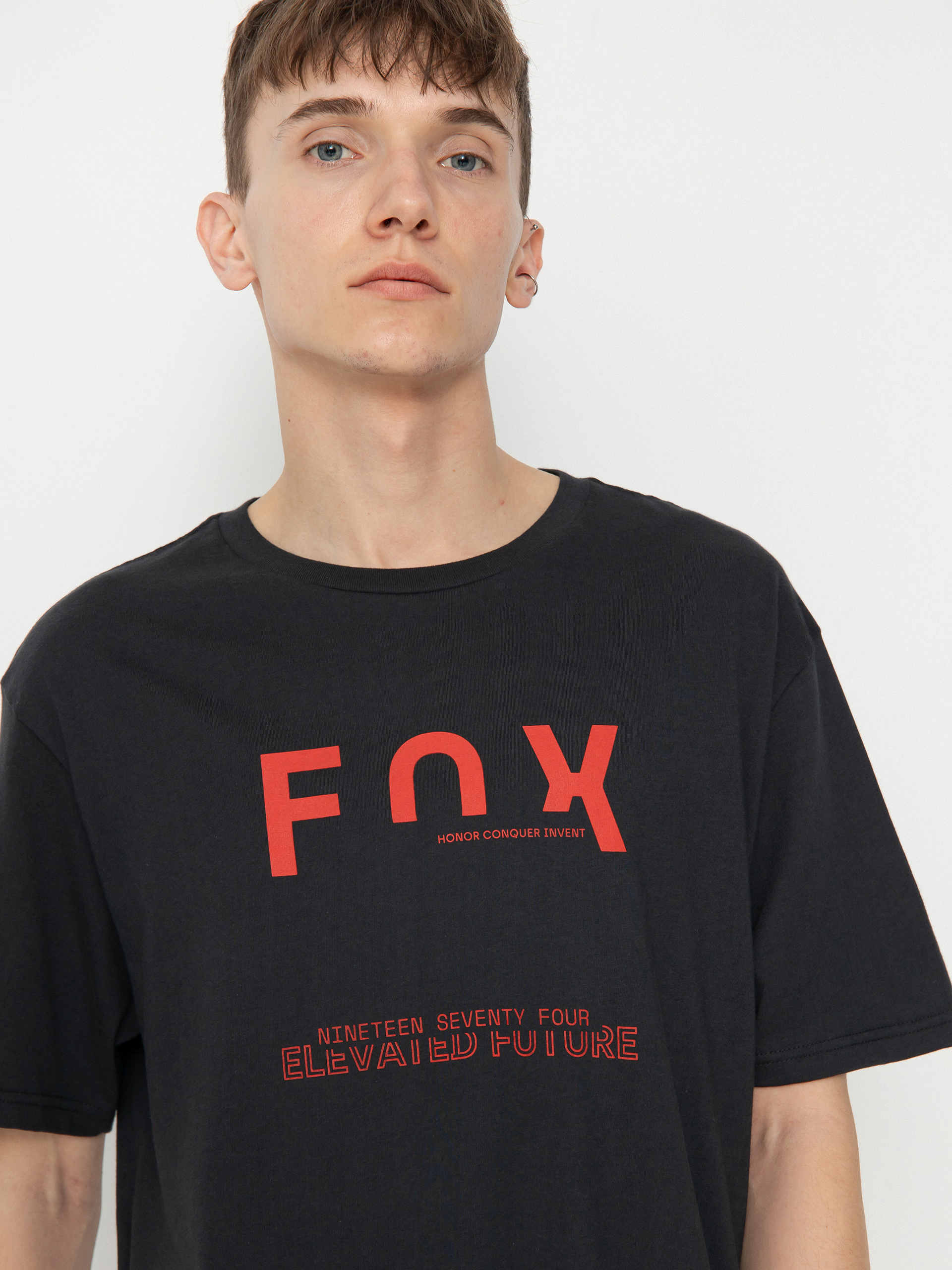 Fox T-Shirt Intrude Prem (black)
