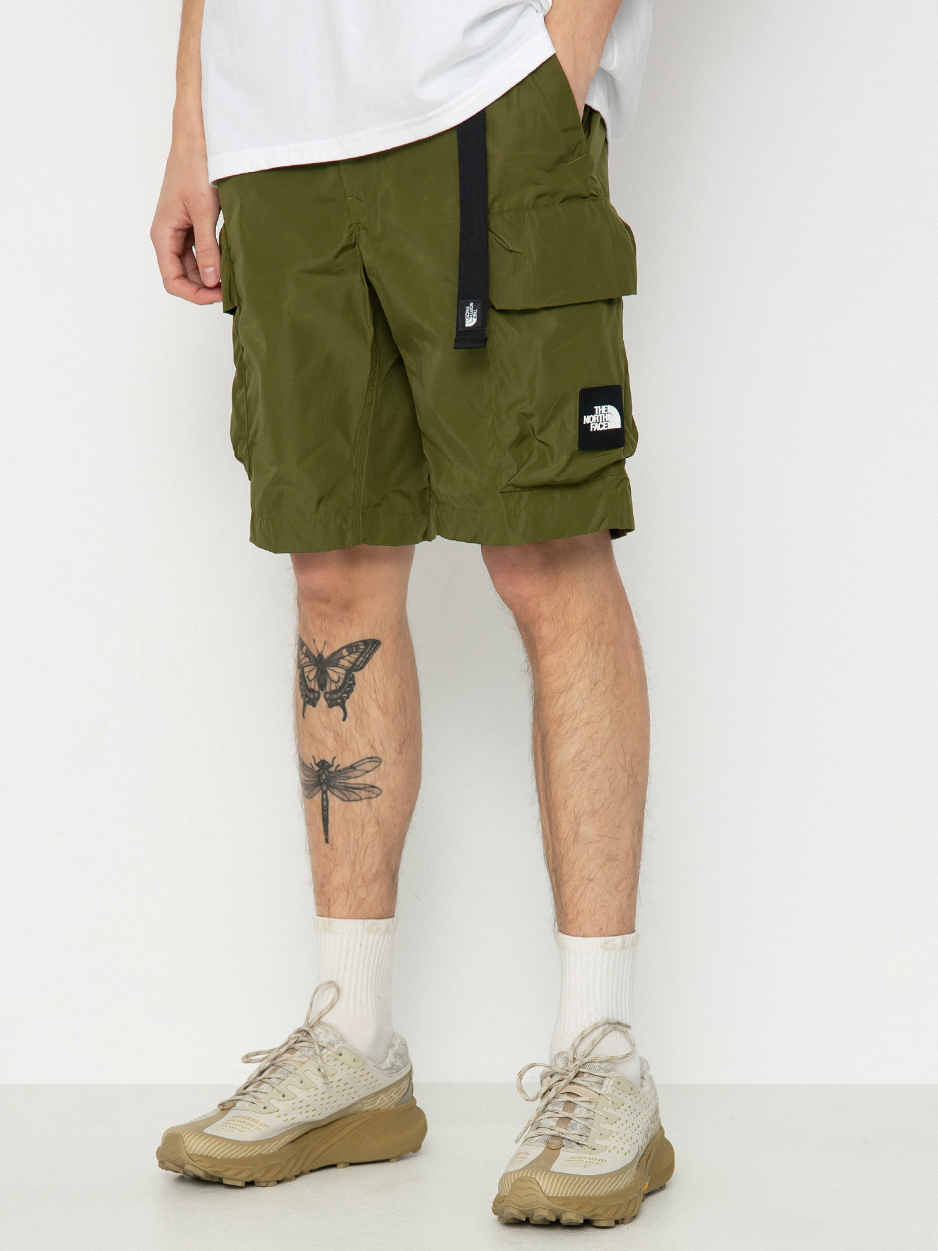 North Face Green Khaki Shorts shops