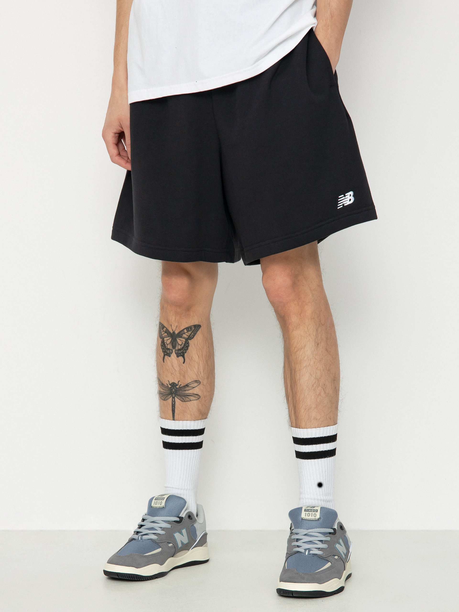 New Balance French Terry Shorts black (black)
