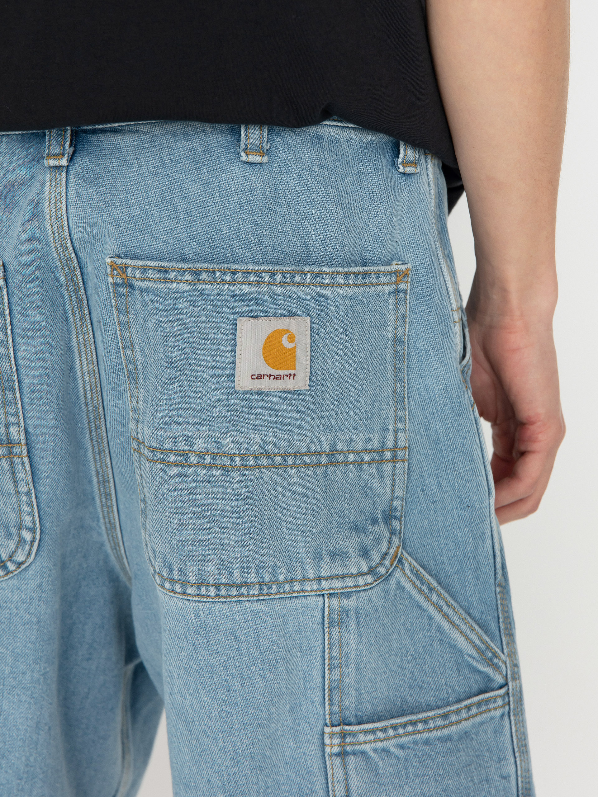 Carhartt WIP Single Knee Shorts (blue)