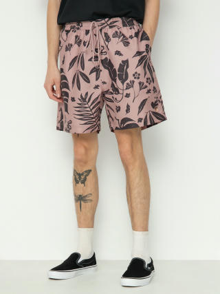 Carhartt WIP Slater Swim Shorts (woodblock print/glassy pink)