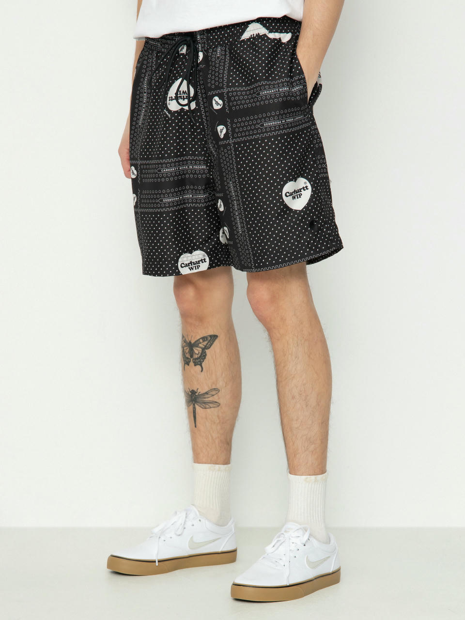 Carhartt WIP Slater Swim Shorts (heart bandana print/black)