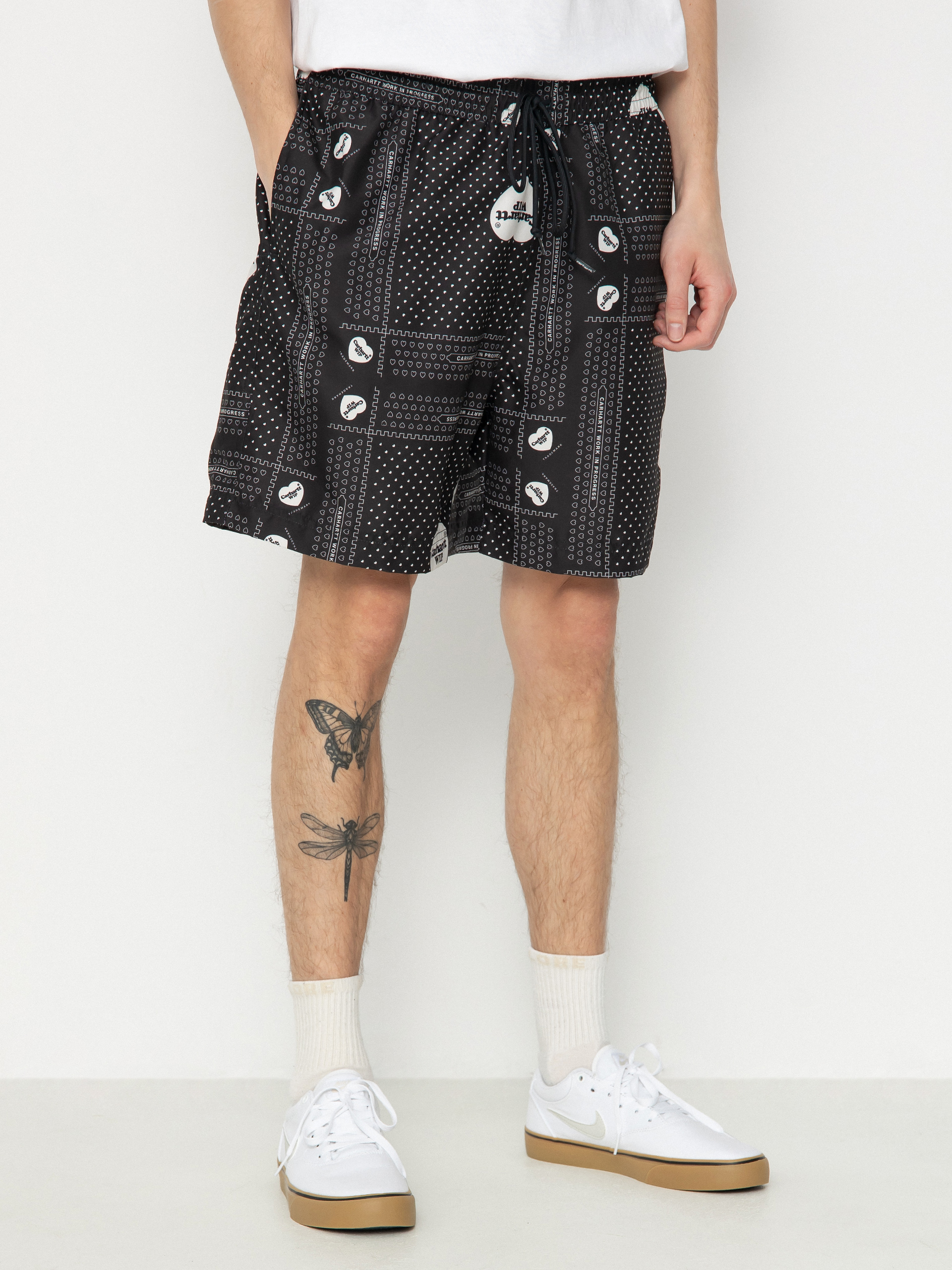 Carhartt WIP Slater Swim Shorts (heart bandana print/black)