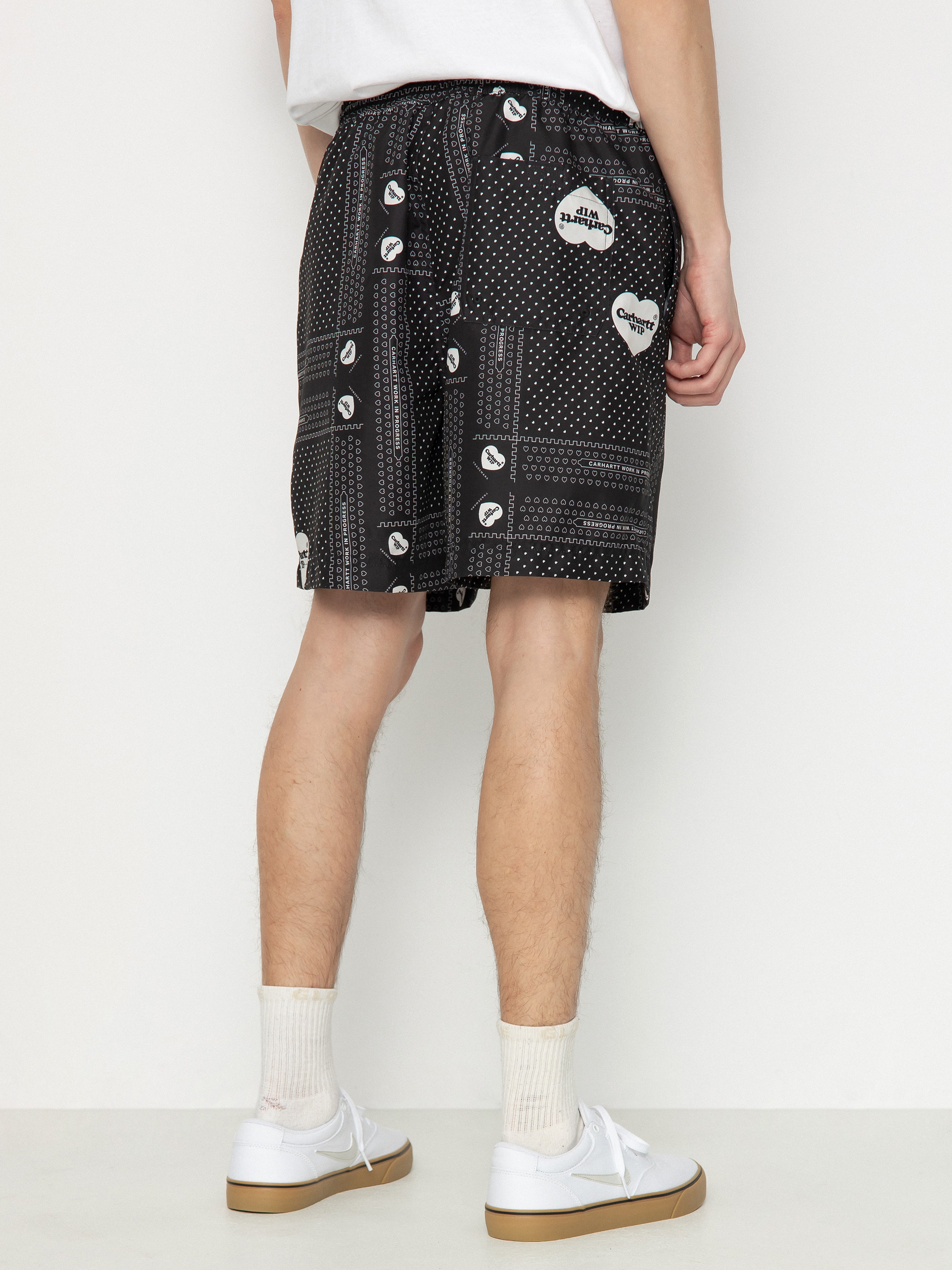 Carhartt WIP Slater Swim Shorts (heart bandana print/black)