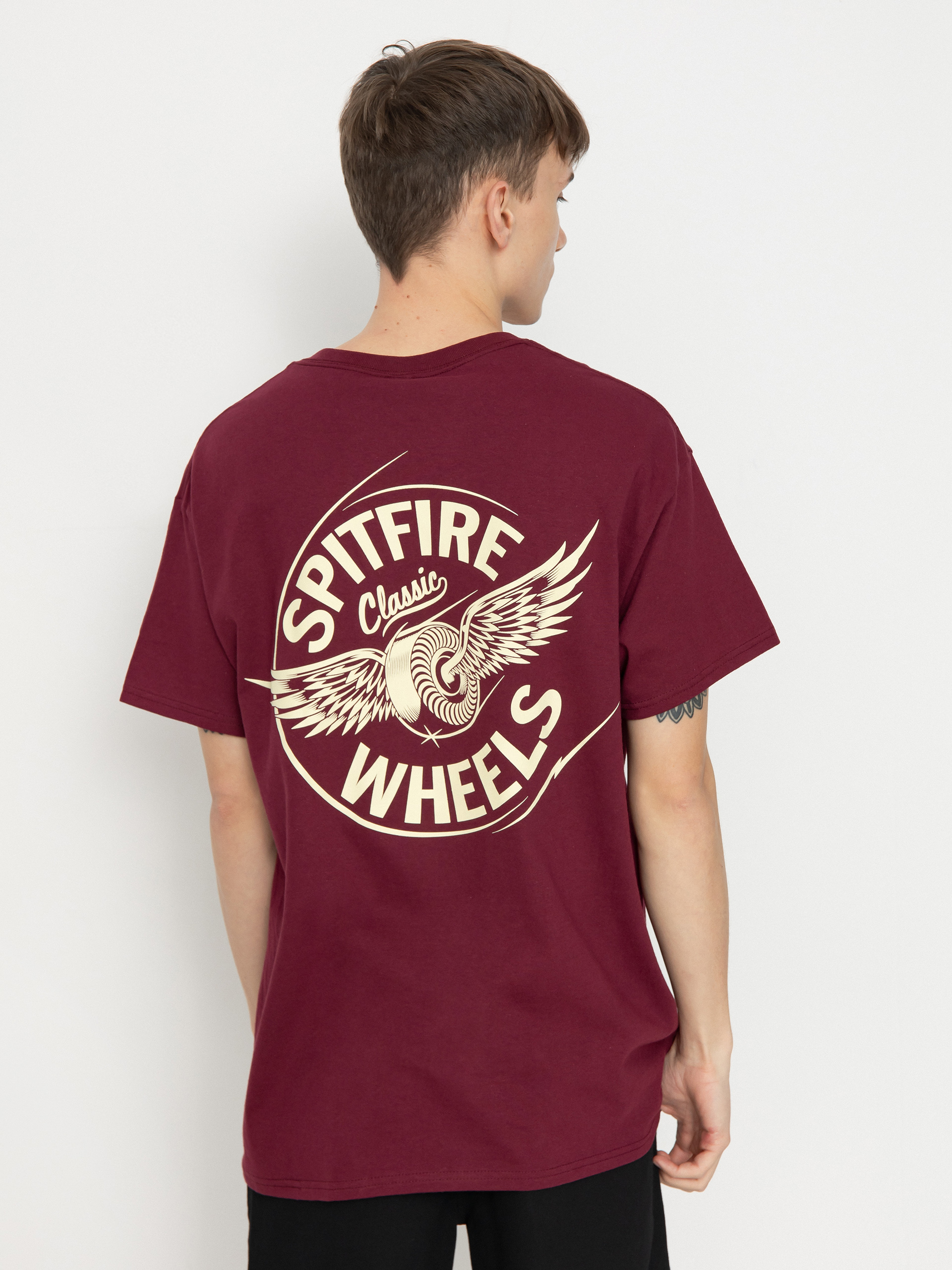 Spitfire T-Shirt Flying Cls - burgundy (maroon)