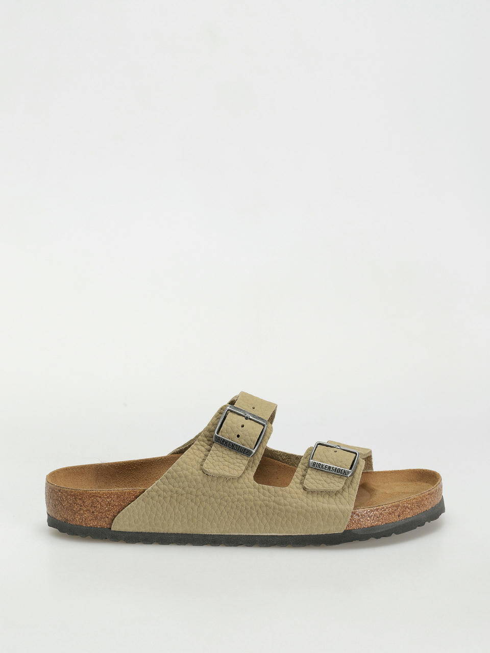 Birkenstock Arizona Regular Flip-flops (faded khaki nubuck leather)