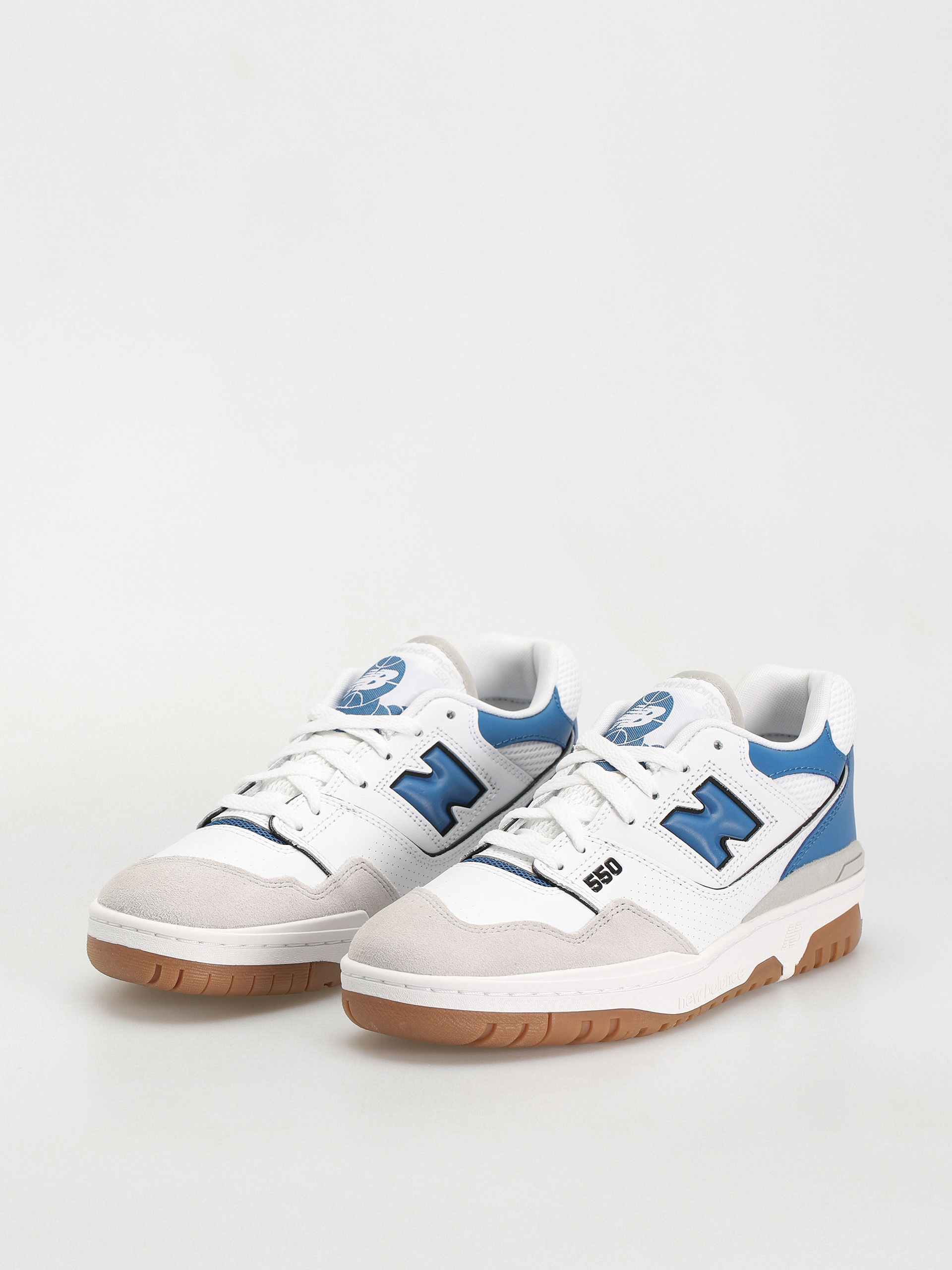 New Balance 550 Shoes (white blue gum)
