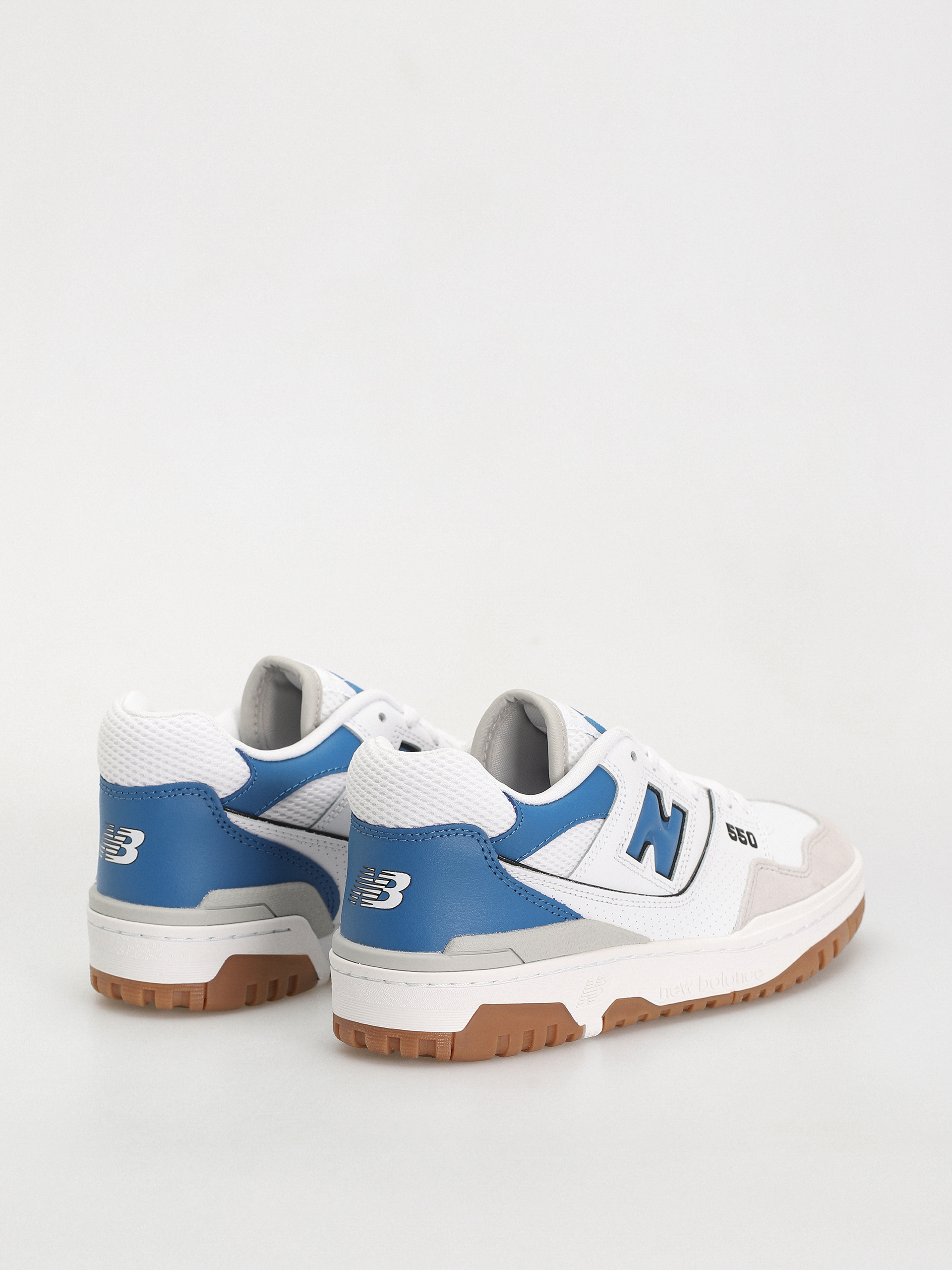 New Balance 550 Shoes (white blue gum)