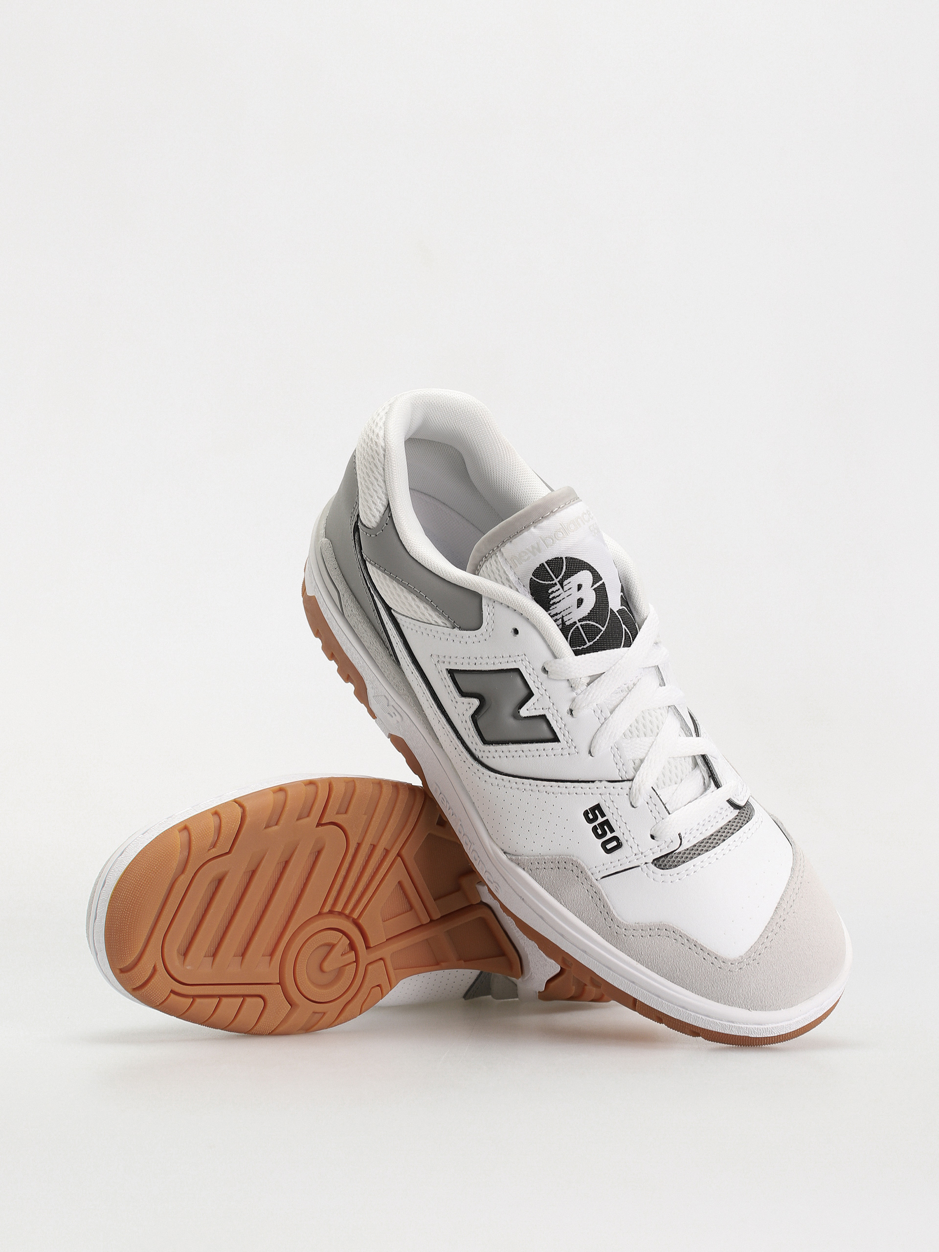 New Balance 550 Shoes (white slate grey)