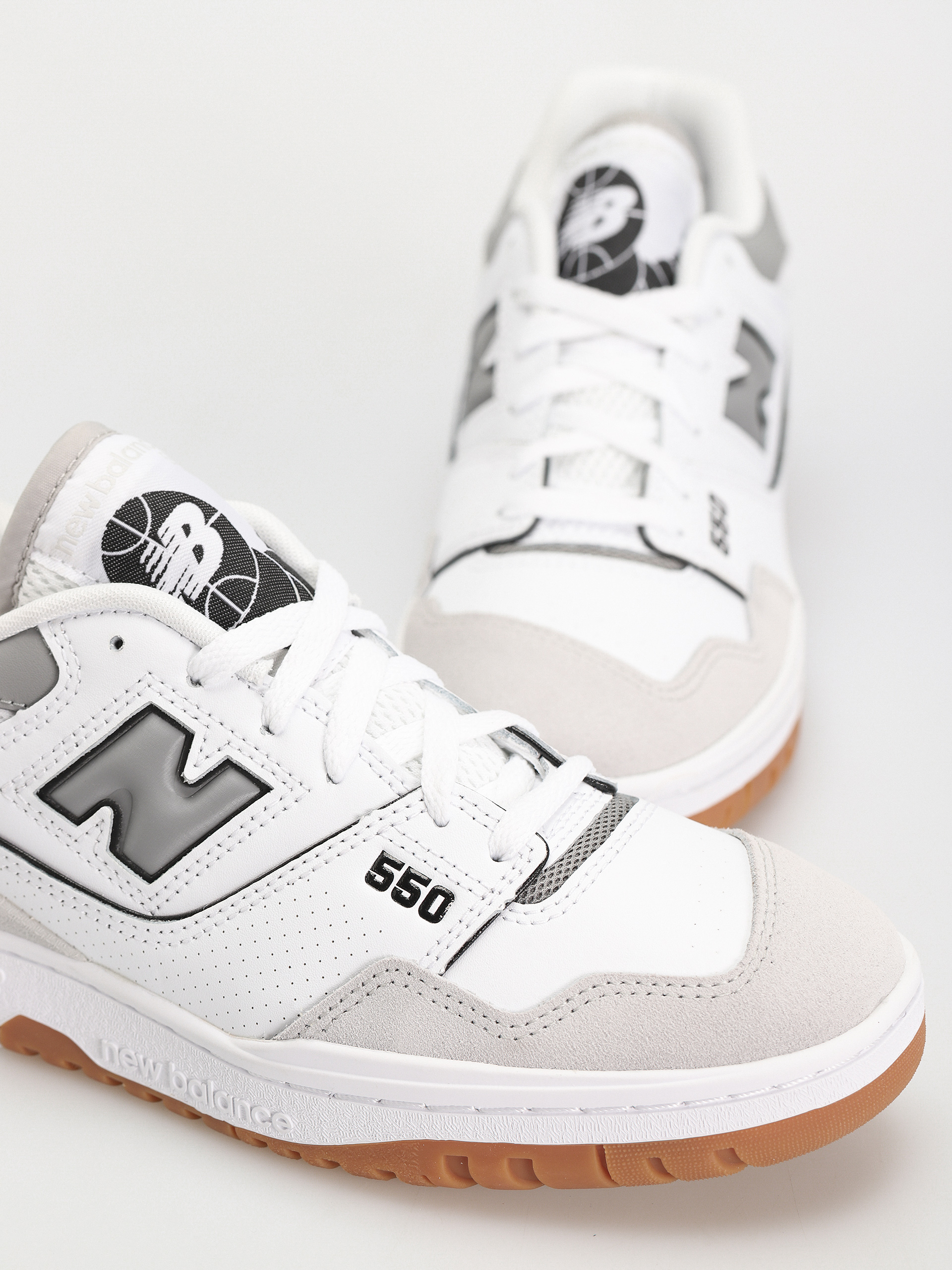 New Balance 550 Shoes (white slate grey)