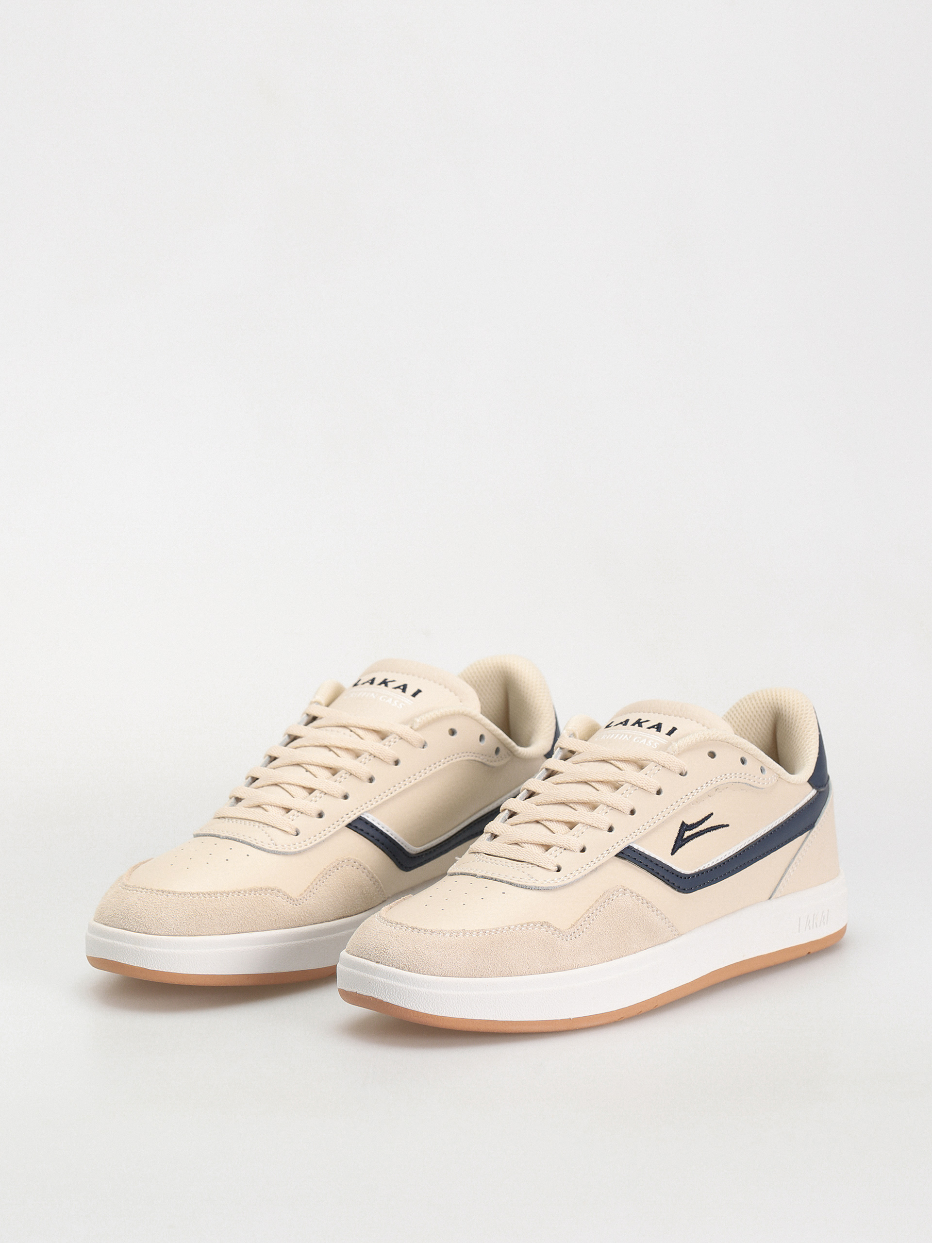 Lakai Terrace Cream Shoes (cream navy)