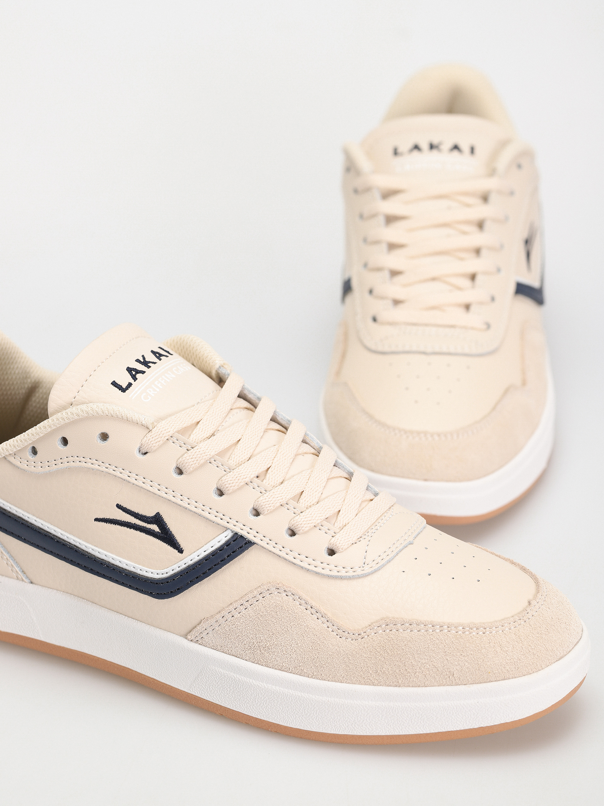 Lakai Terrace Cream Shoes (cream navy)