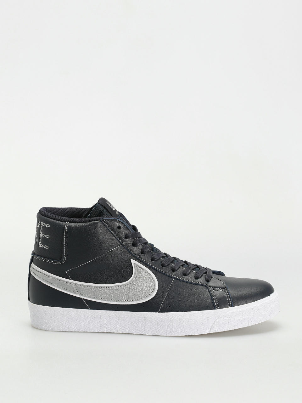 Nike SB Zoom Blazer Mid Mason Silva QS Shoes (dark obsidian/metallic silver white)