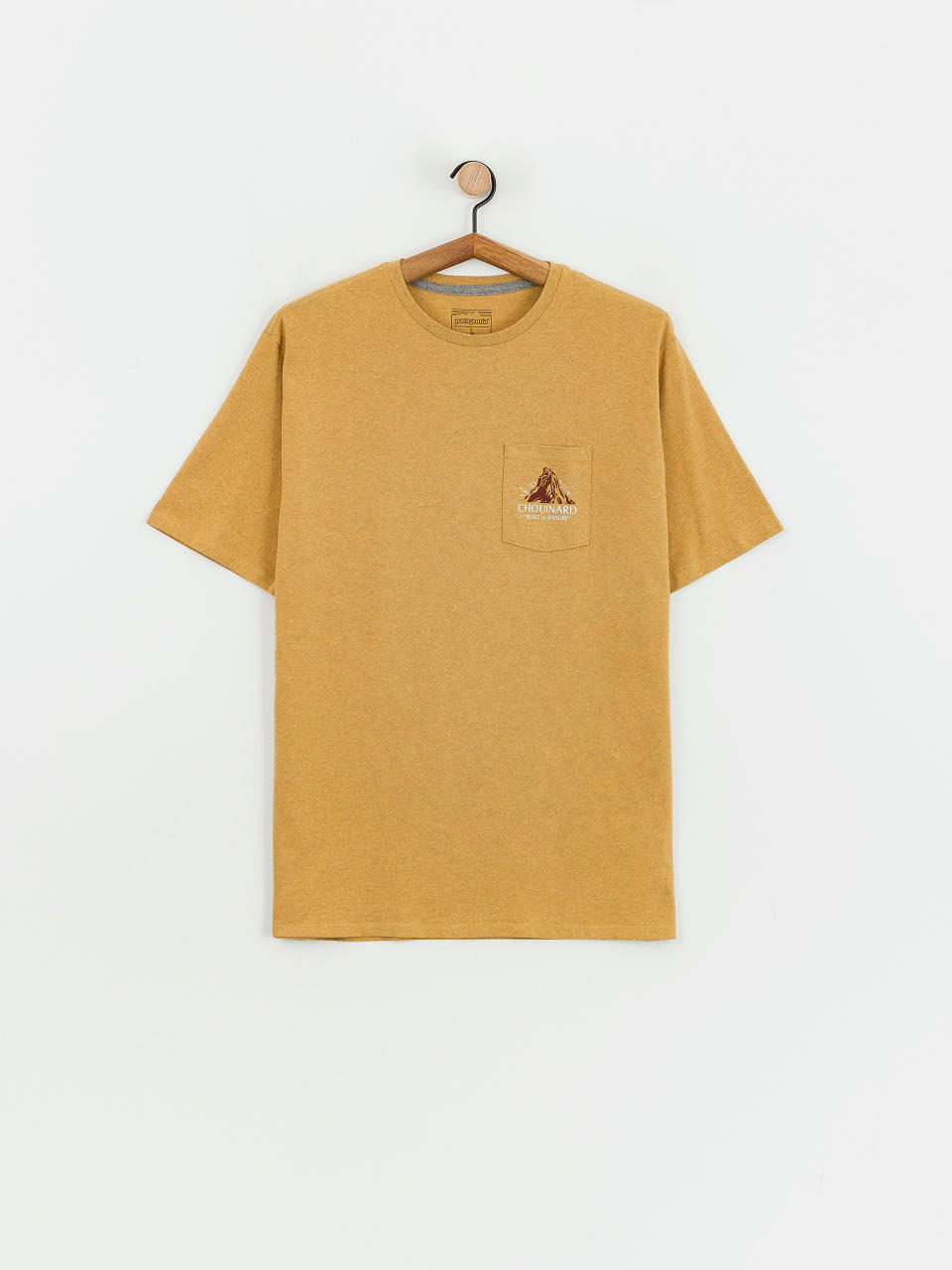 Patagonia T-Shirt Chouinard Crest Pocket Responsibili (pufferfish gold)