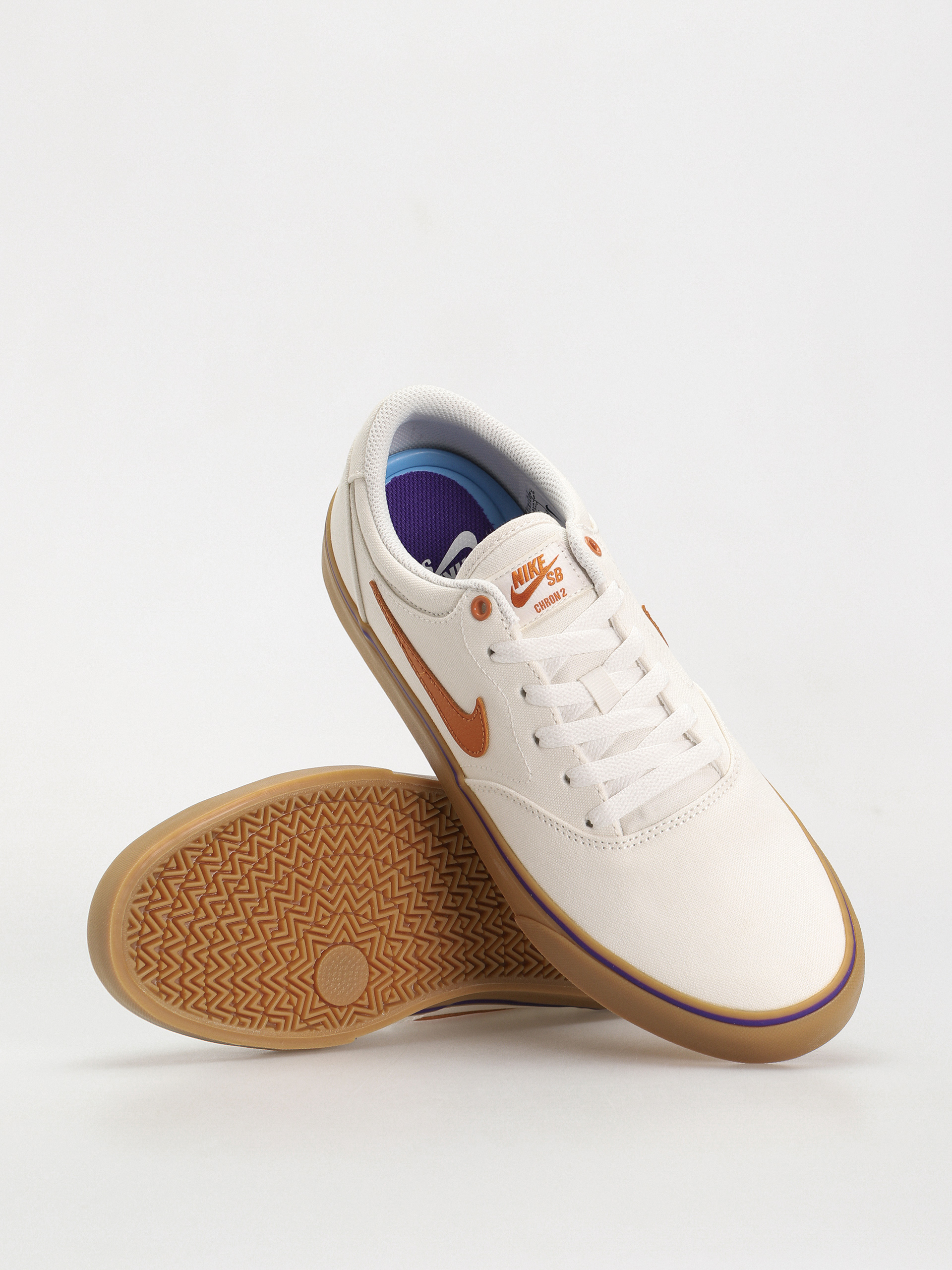 Nike SB Chron 2 Canvas Shoes white summit white monarch summit white