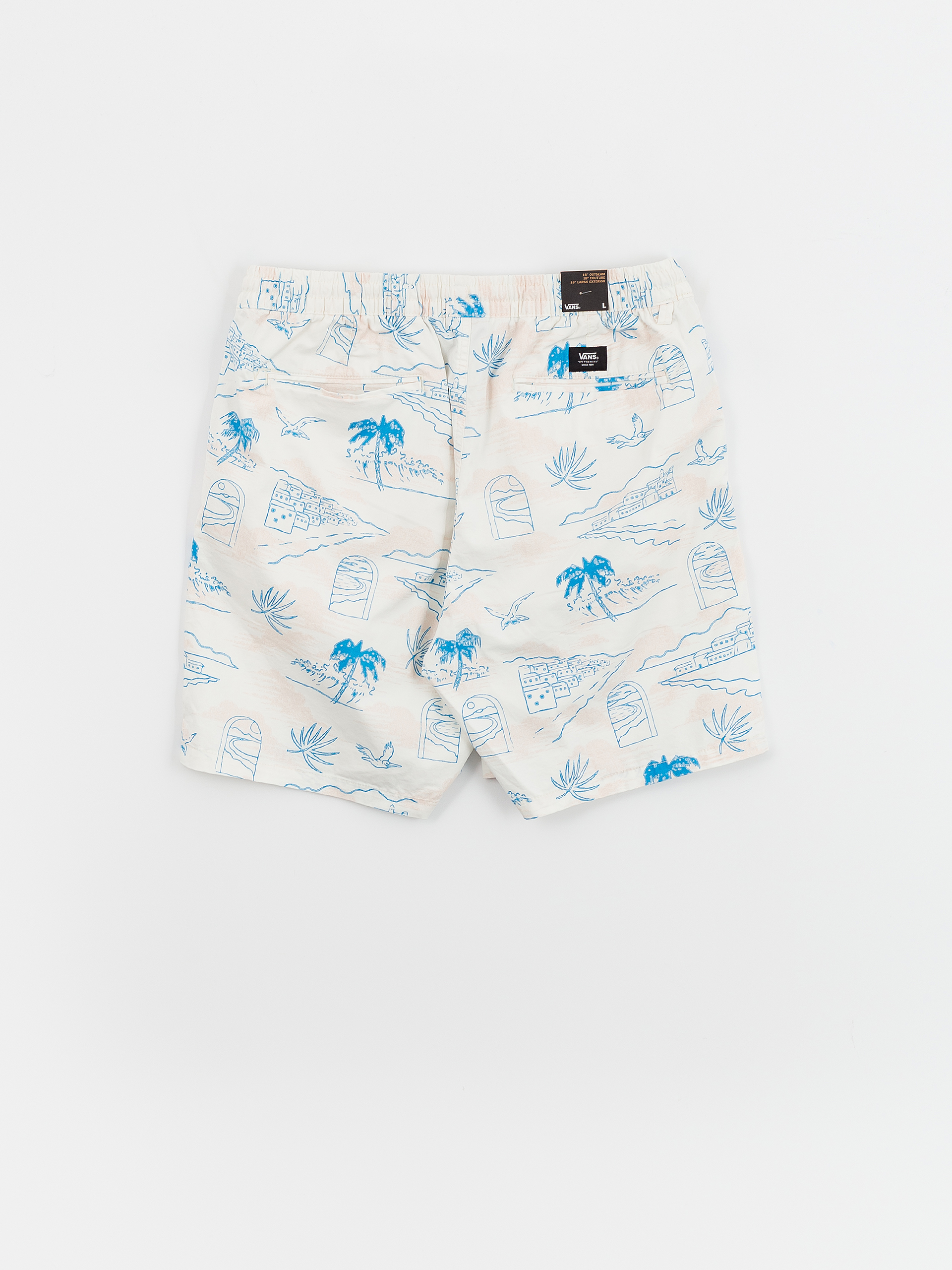 Vans Shorts Range Relaxed Elastic (marshmallow/malibu blue)