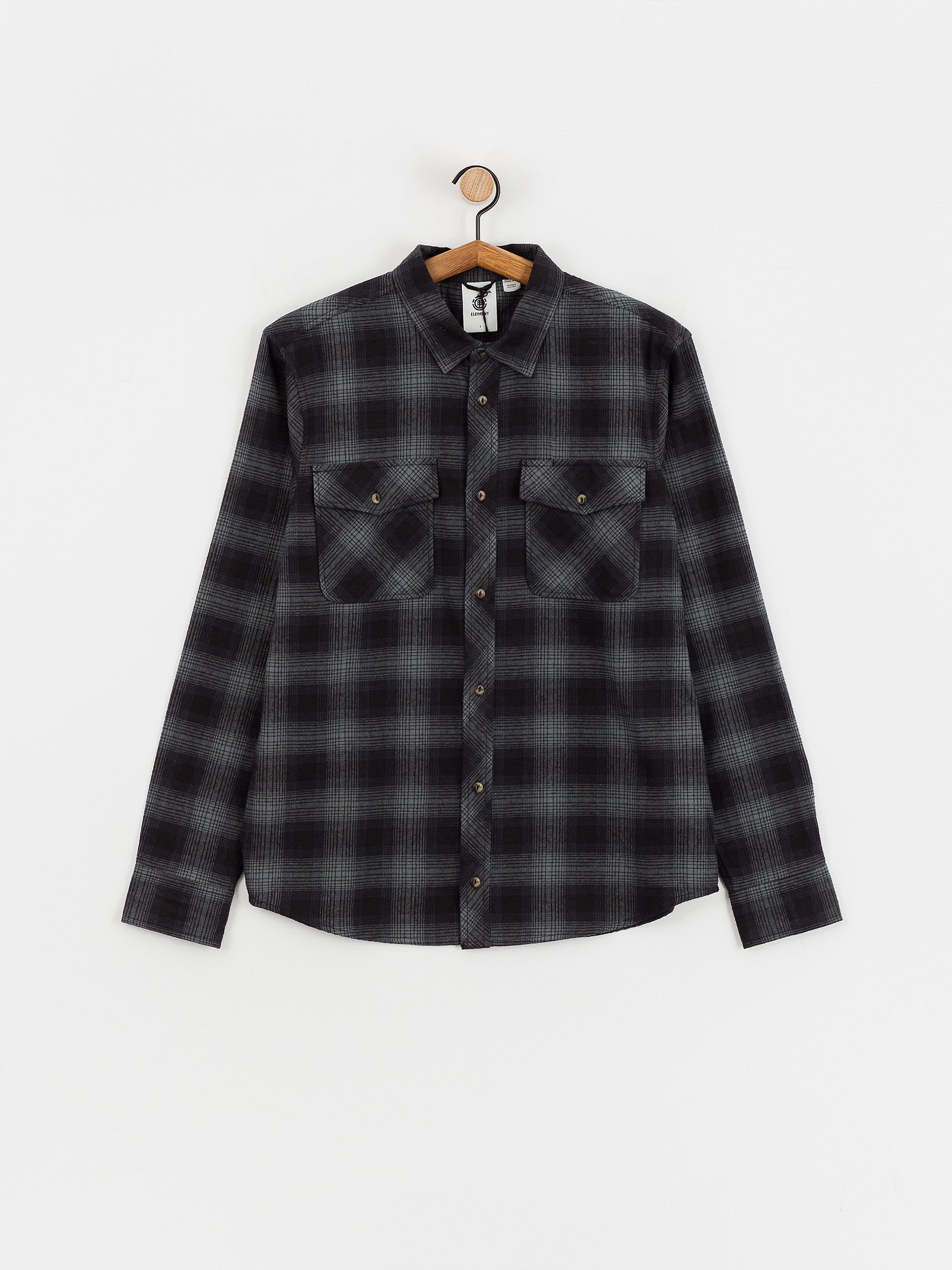 Element Tacoma Classic Shirt (gradient plaid agave green)