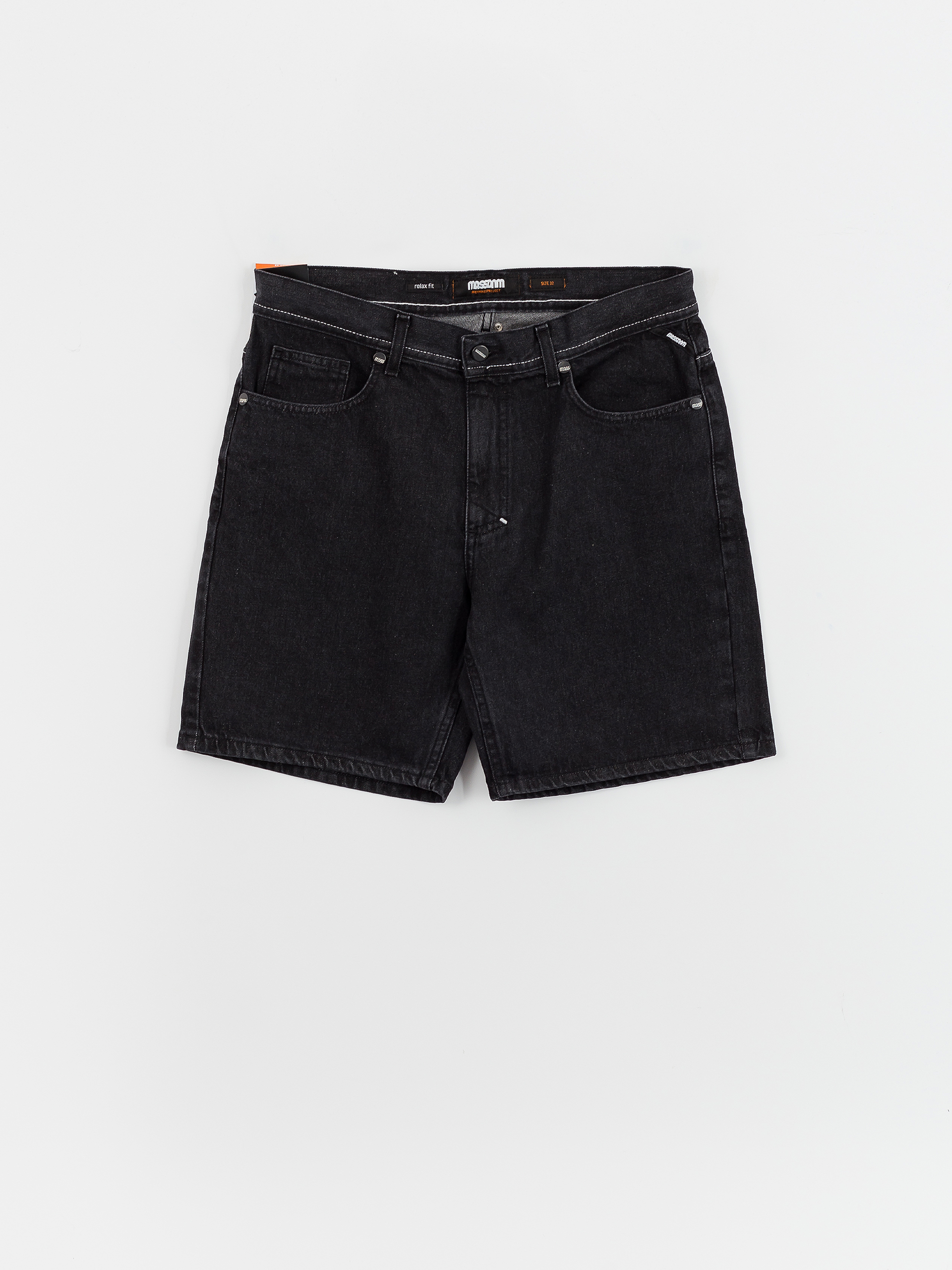 MassDnm Jeans Box Shorts - black (black washed)
