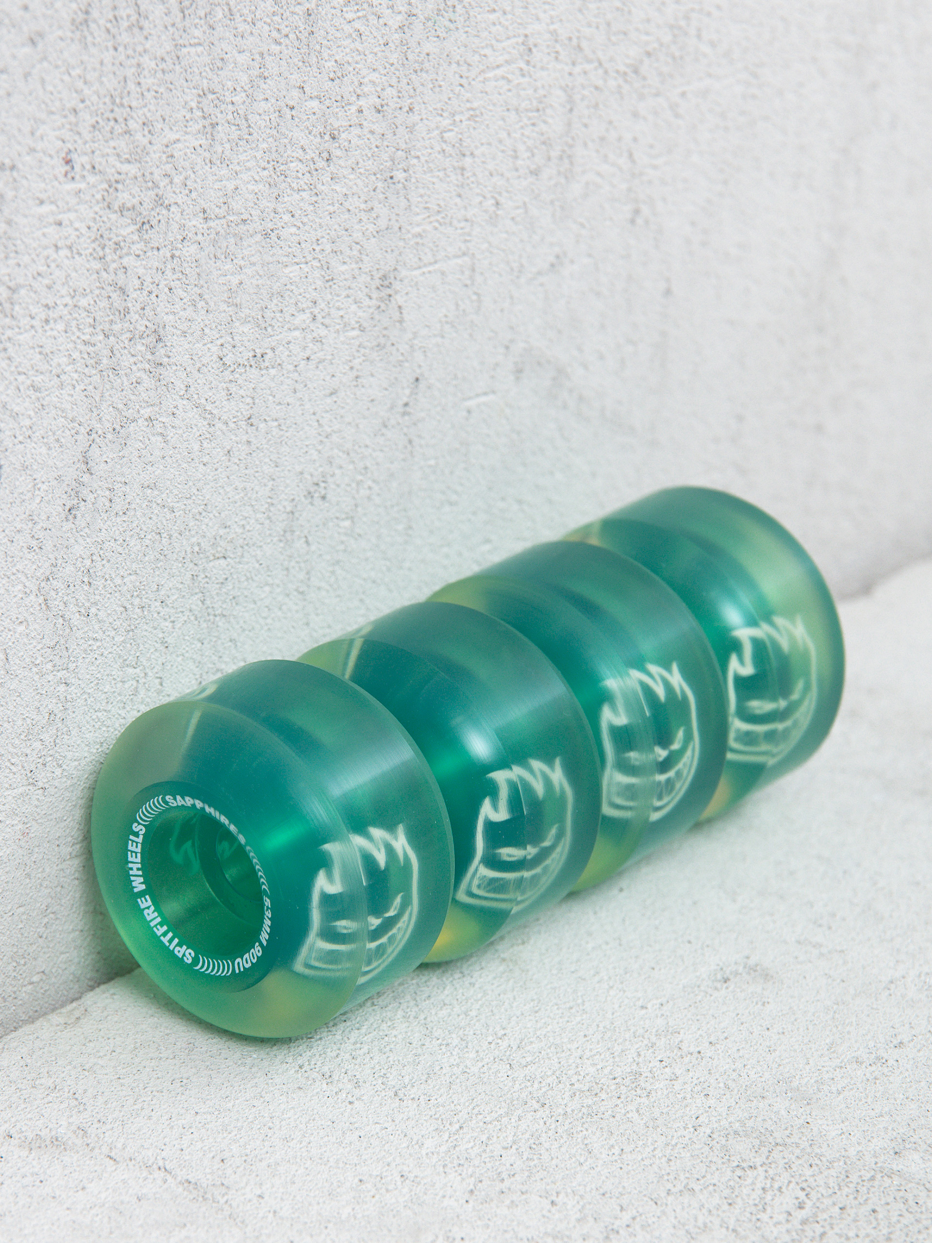 Spitfire 90D Radials Sapphire Wheels (clear/green)