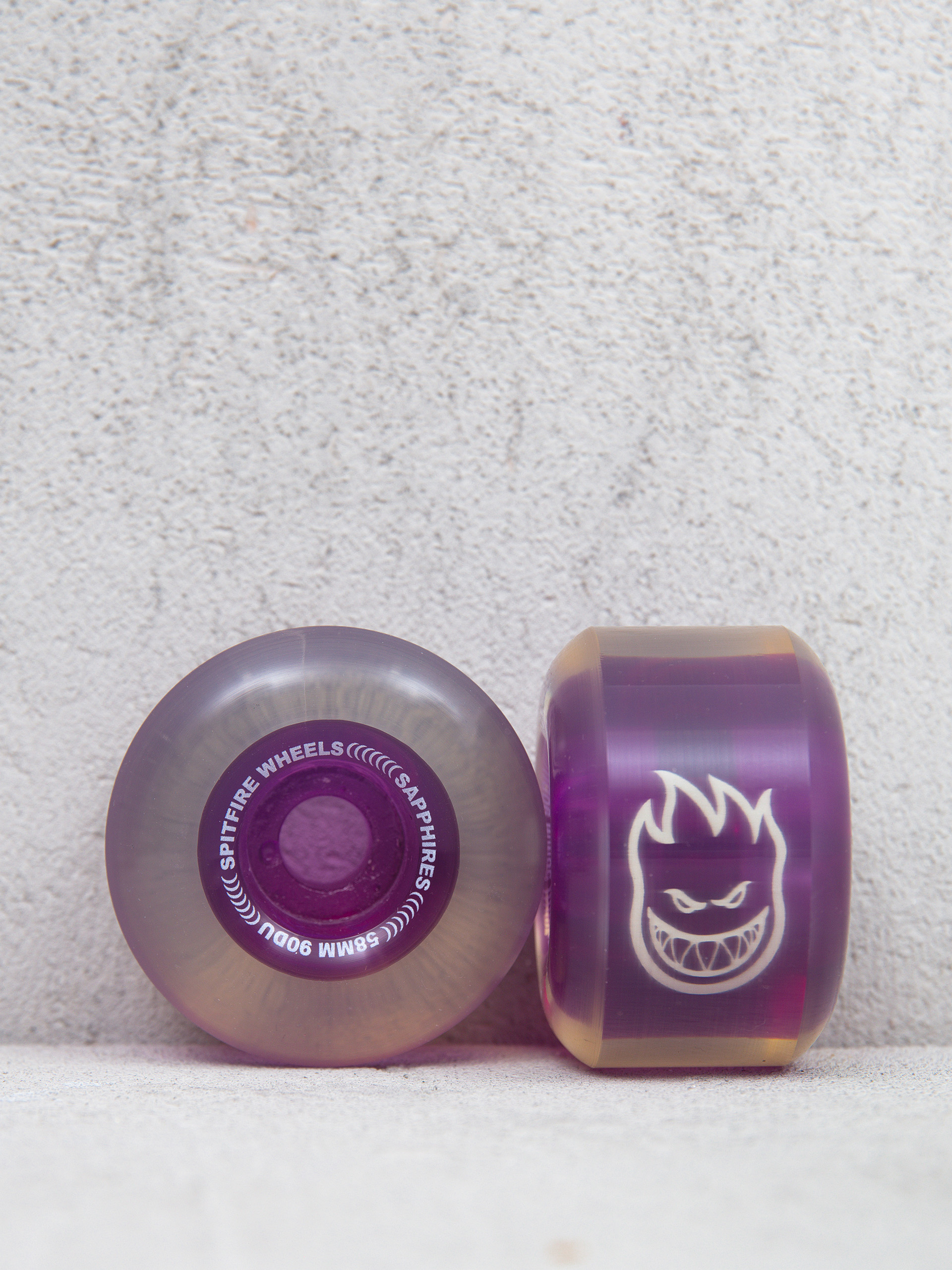 Spitfire 90D Radials Sapphire Wheels (clear/purple)