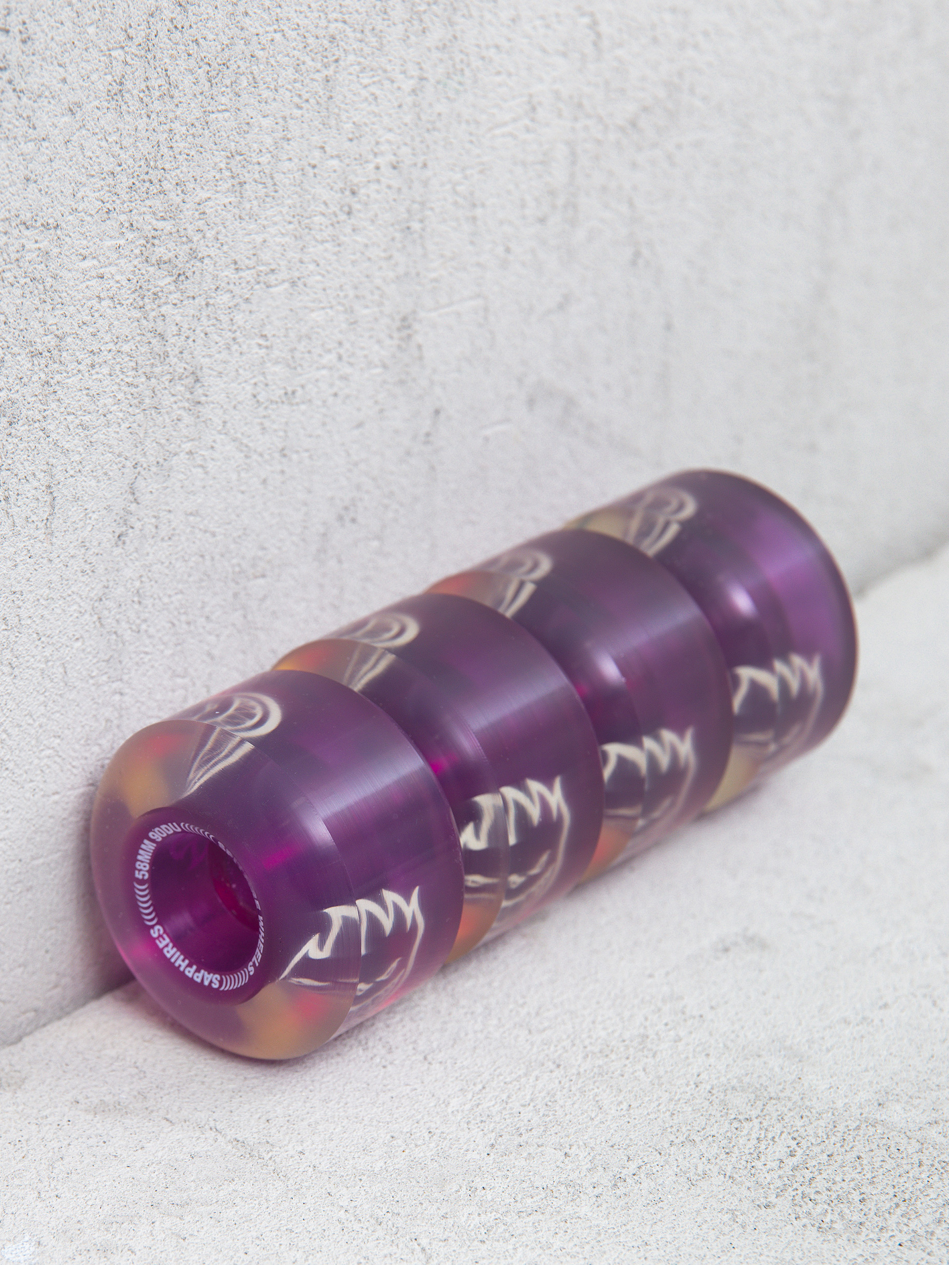 Spitfire 90D Radials Sapphire Wheels (clear/purple)