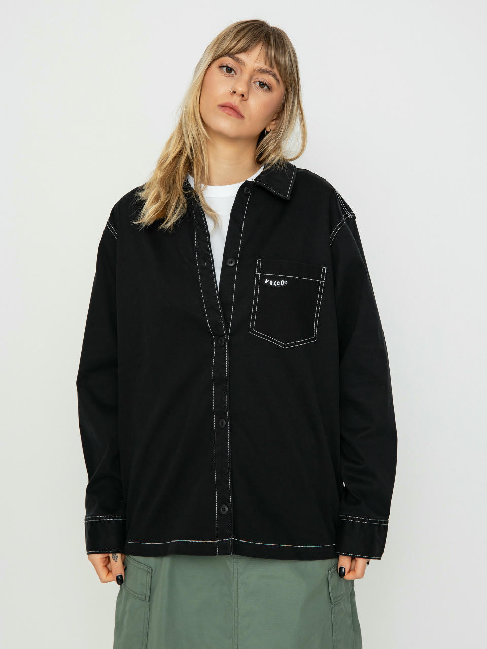 Volcom Stone Kraft Shirt Ls Wmn Longsleeve (black)