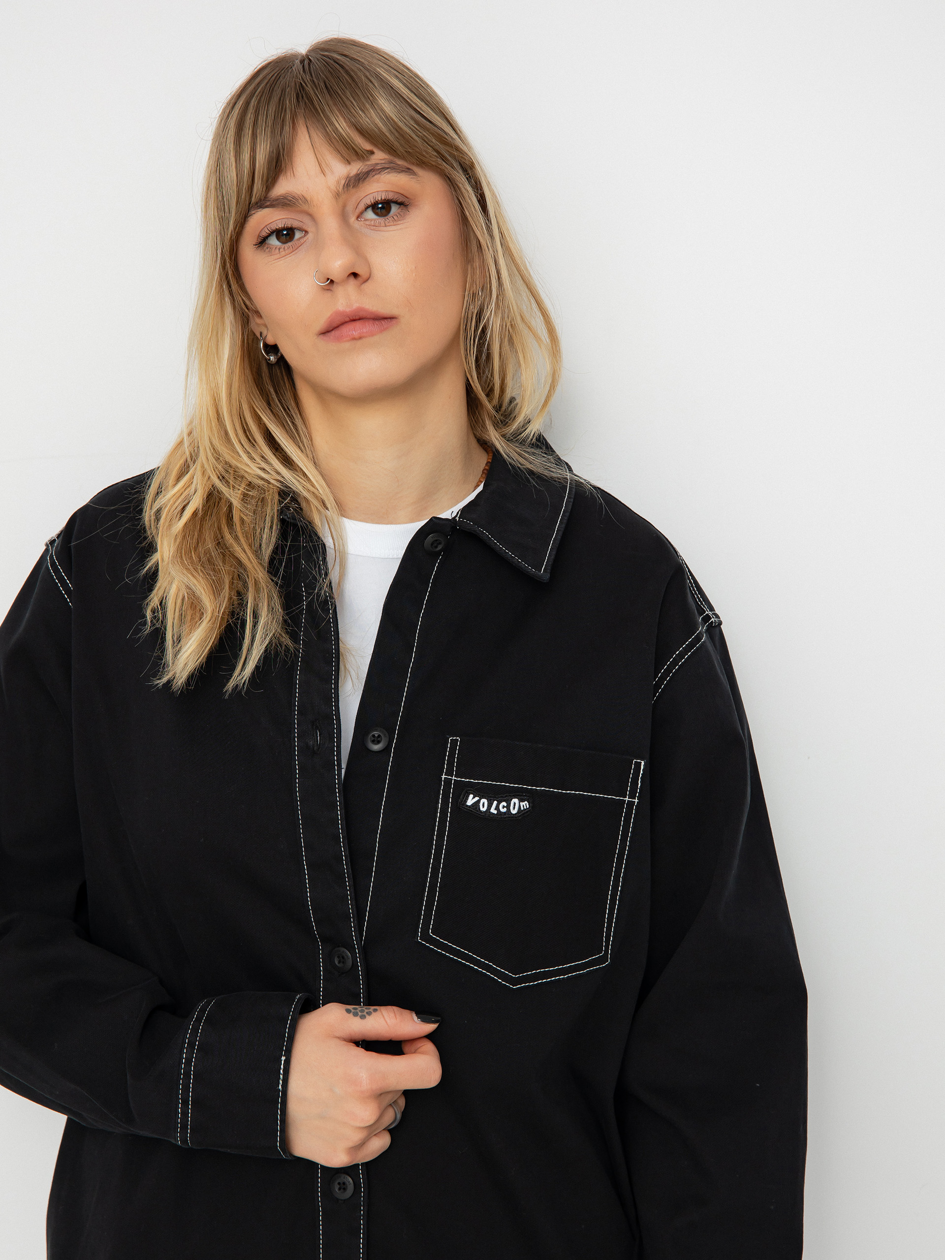 Volcom Stone Kraft Shirt Ls Wmn Longsleeve (black)