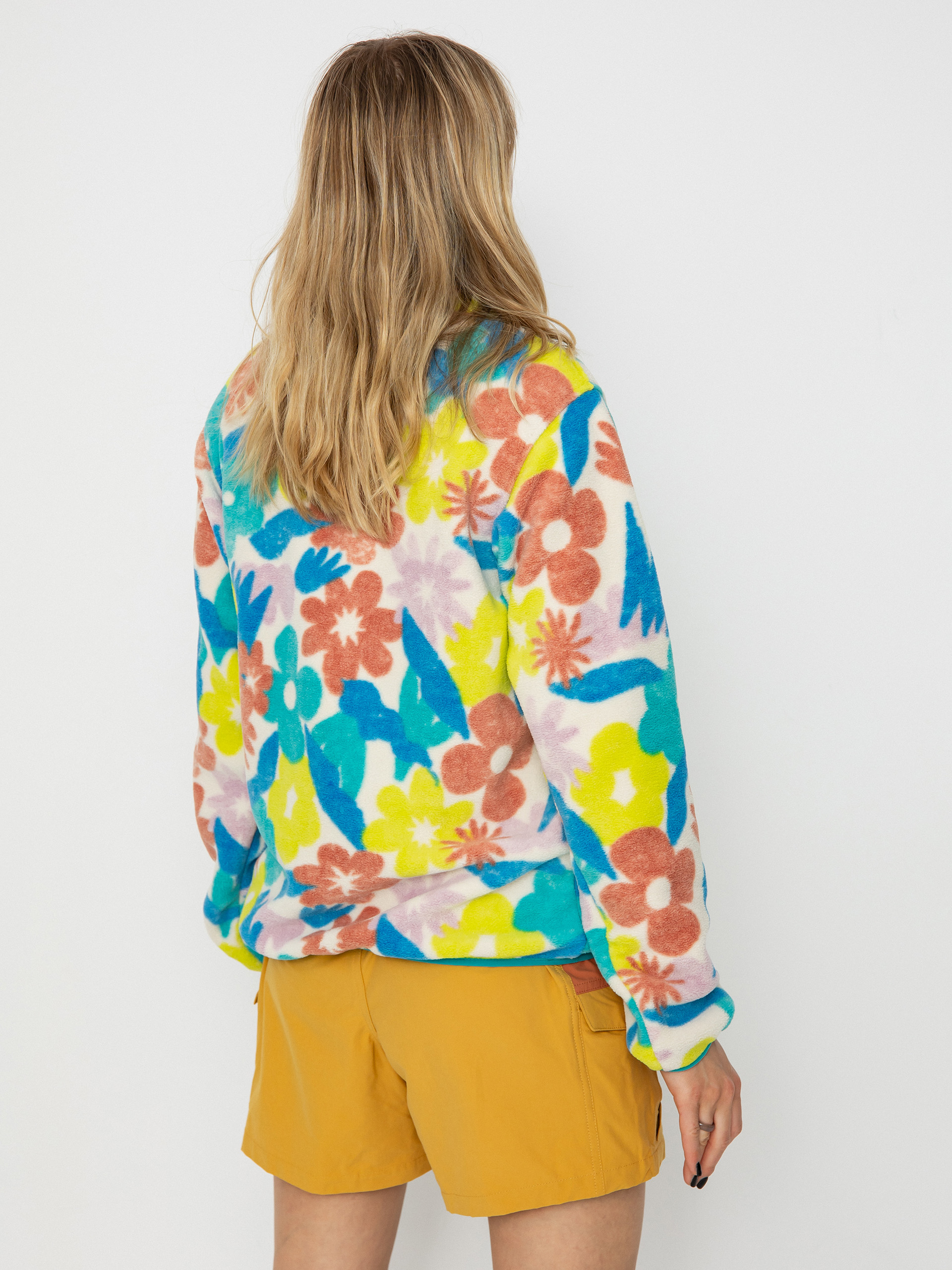 Womens Patagonia Lightweight Synch Snap T Fleece  (channeling spring natural)