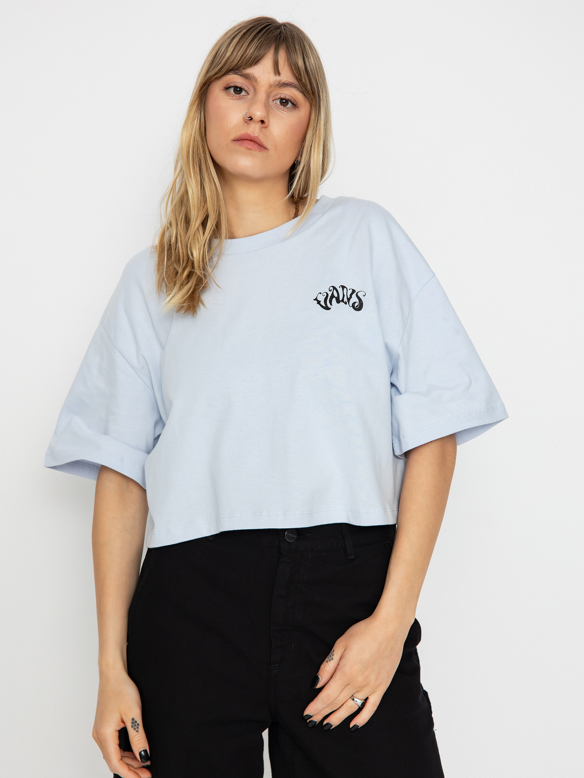 Vans T-Shirt Vexed Relax Crop Wmn (halogen blue)