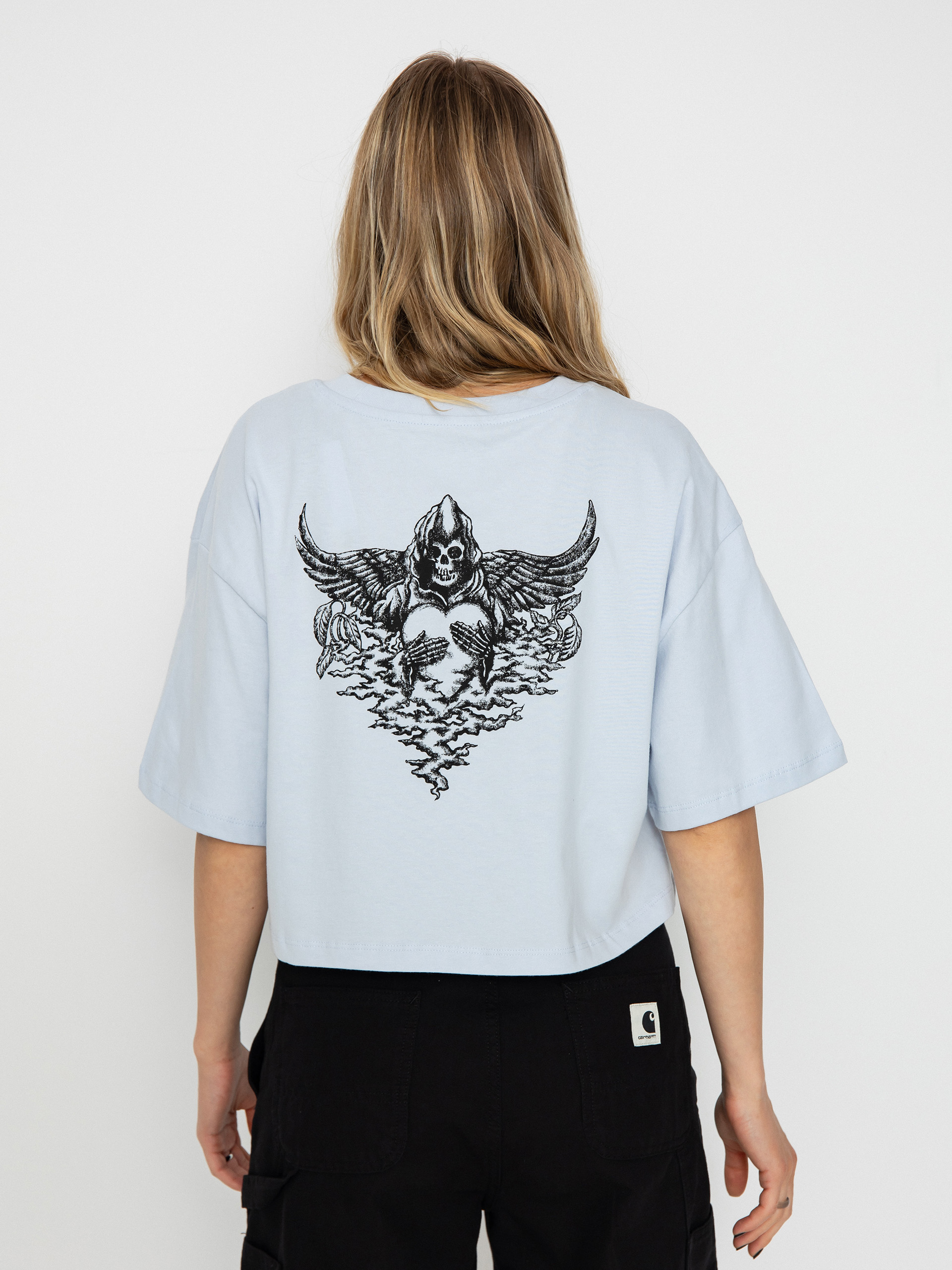 Vans T-Shirt Vexed Relax Crop Wmn - blue (halogen blue)