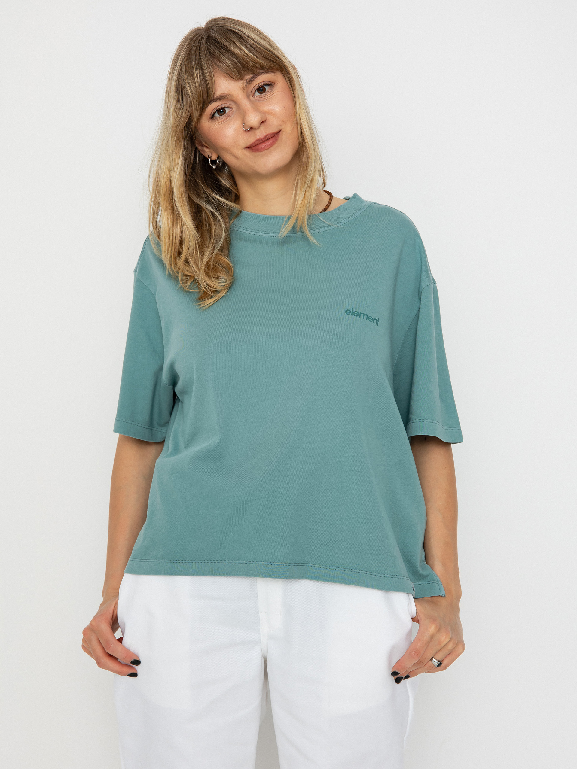 Element Basic Pigment T-shirt Wmn (mineral blue)